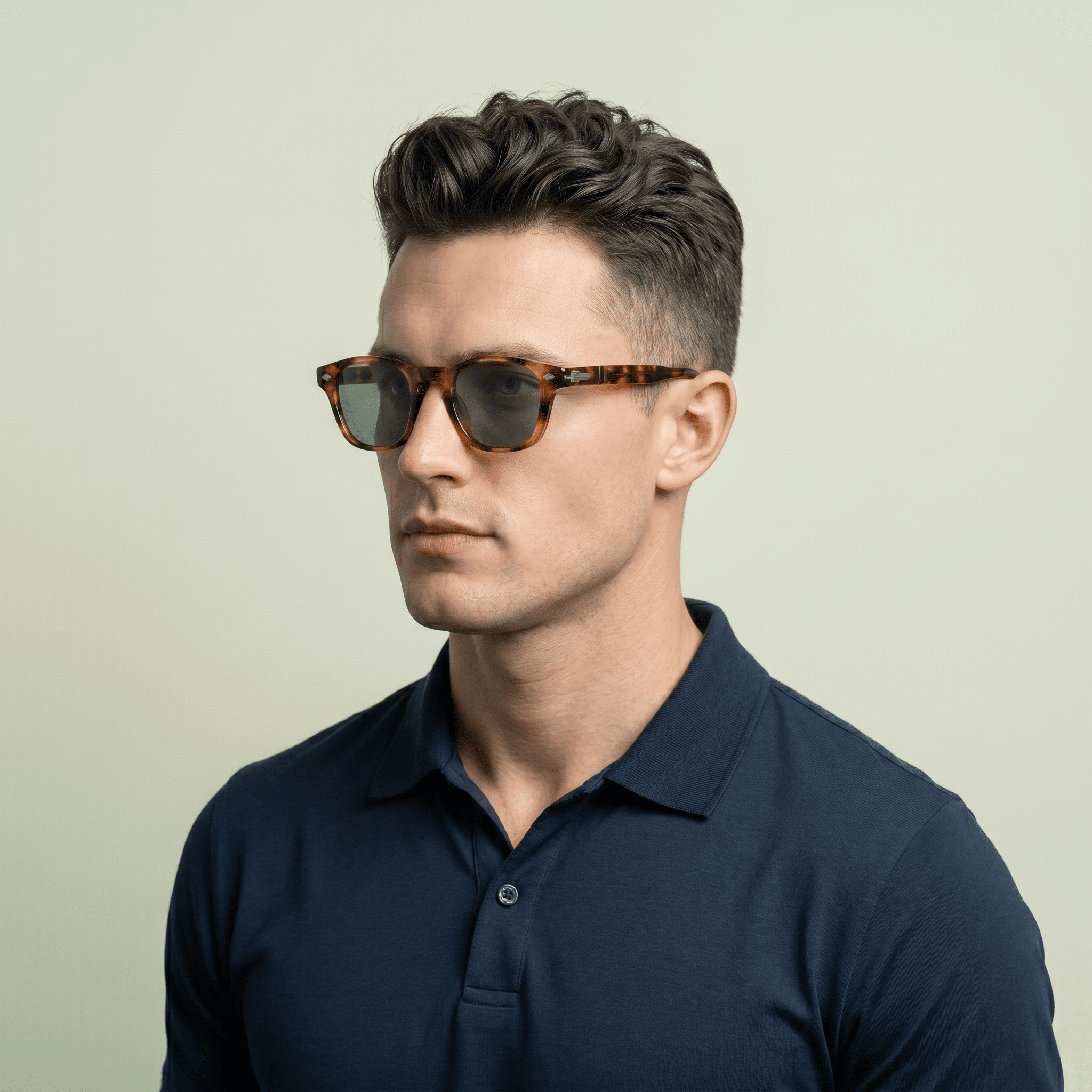 Brown Square Sunglasses for Men