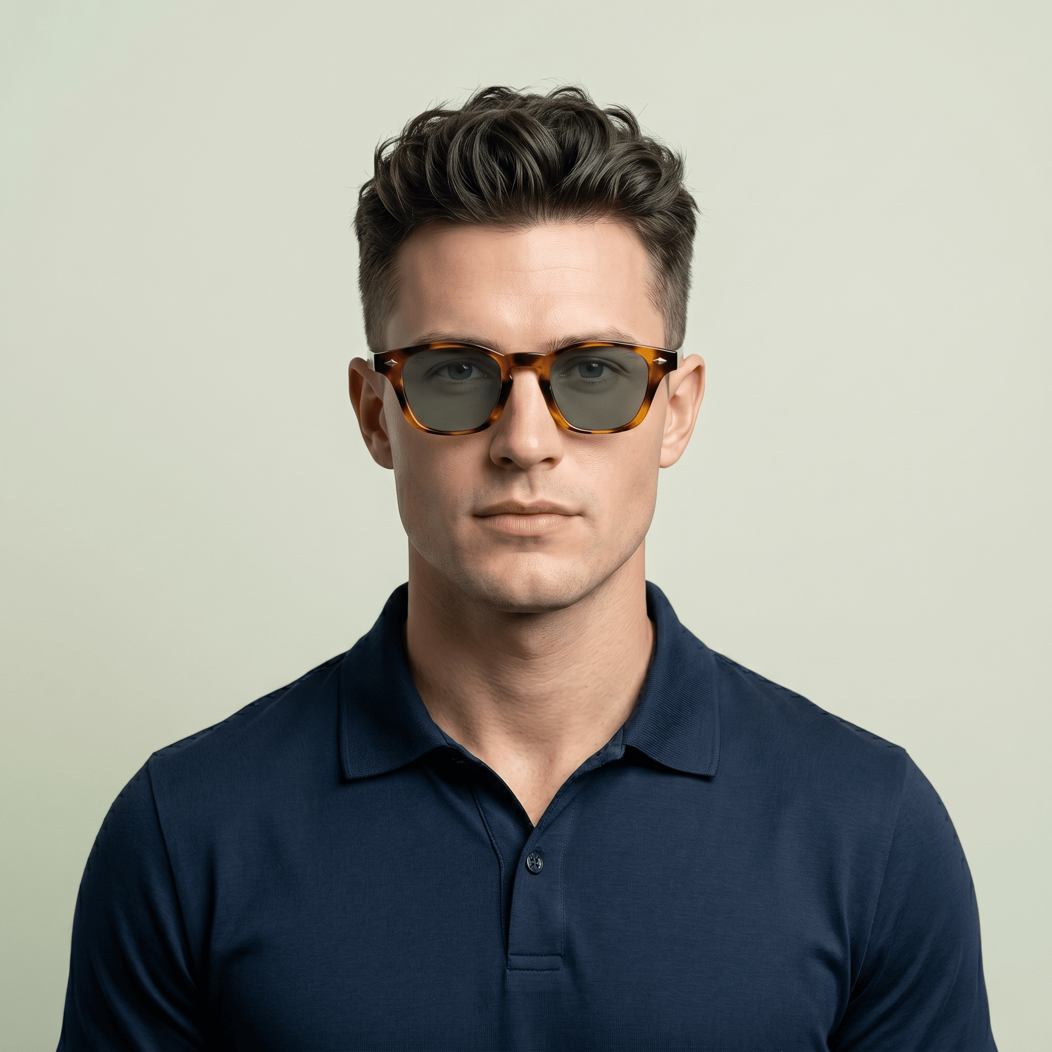 Brown Square Sunglasses for Men