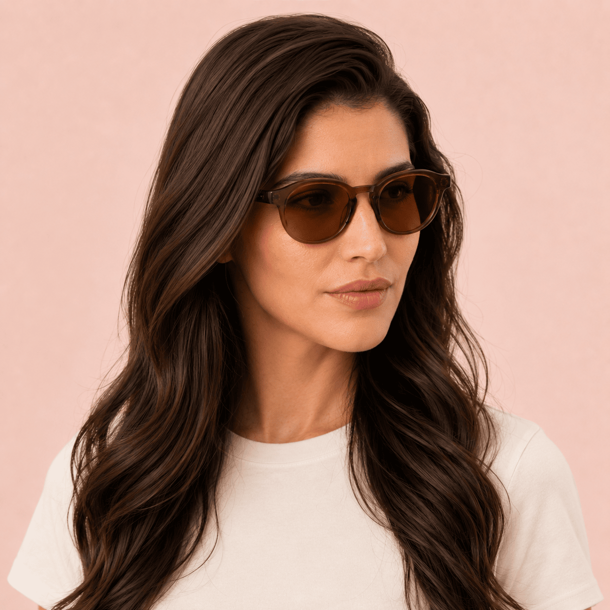 Brown Square Sunglasses for Women