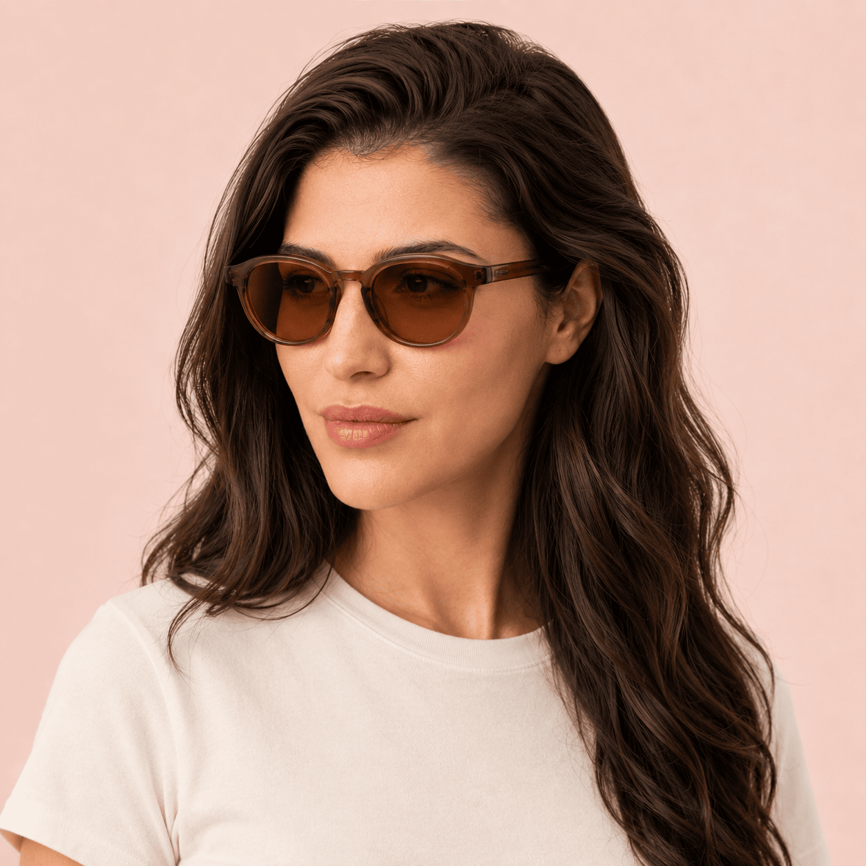 Brown Square Sunglasses for Women