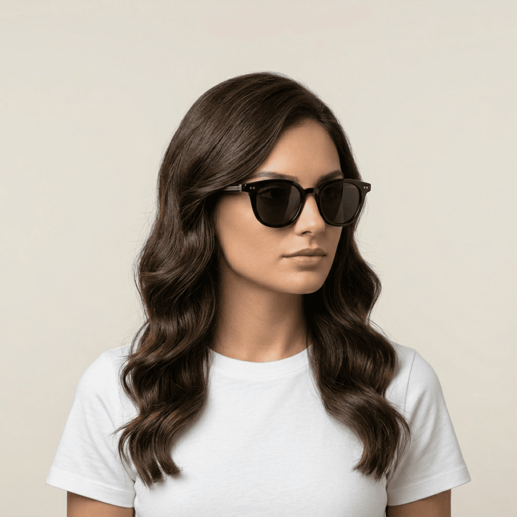 Black Square Sunglasses for Women