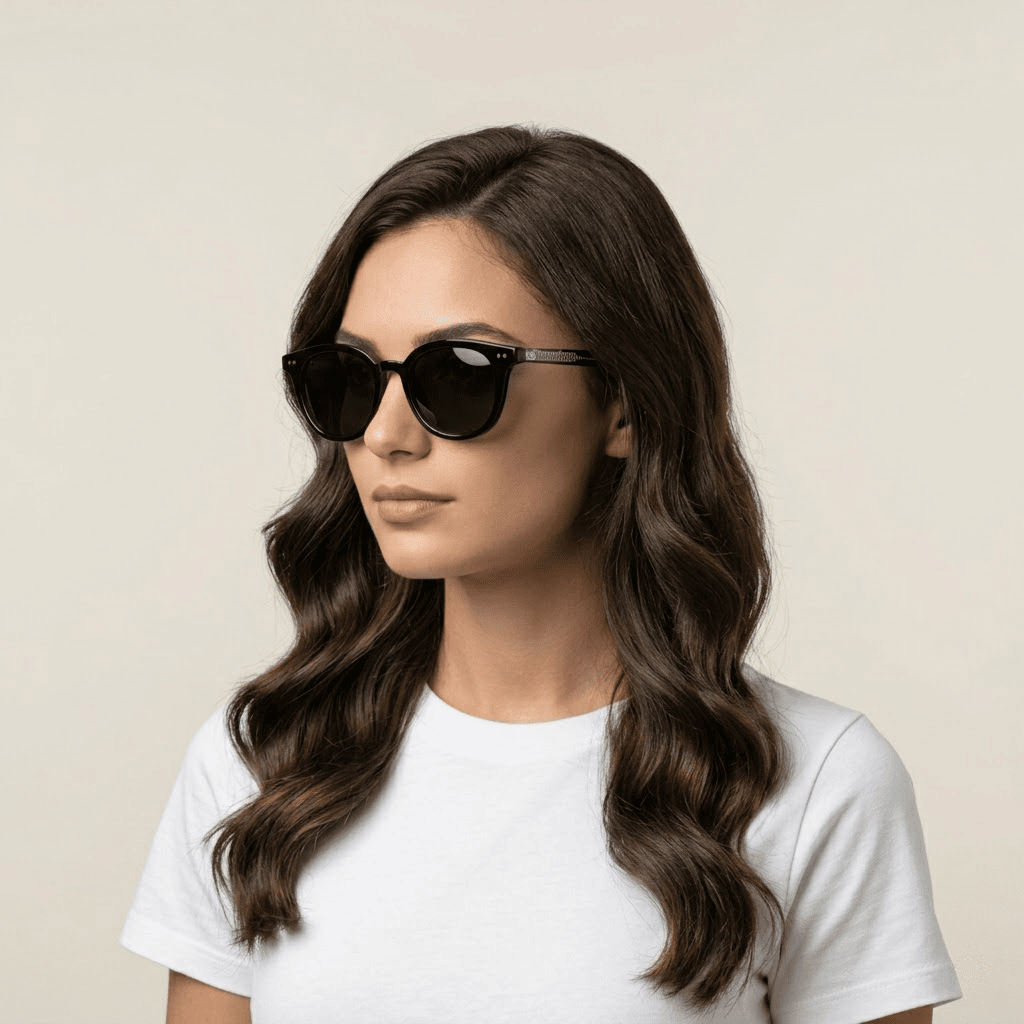 Black Square Sunglasses for Women