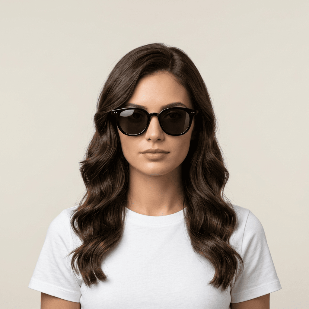 Black Square Sunglasses for Women