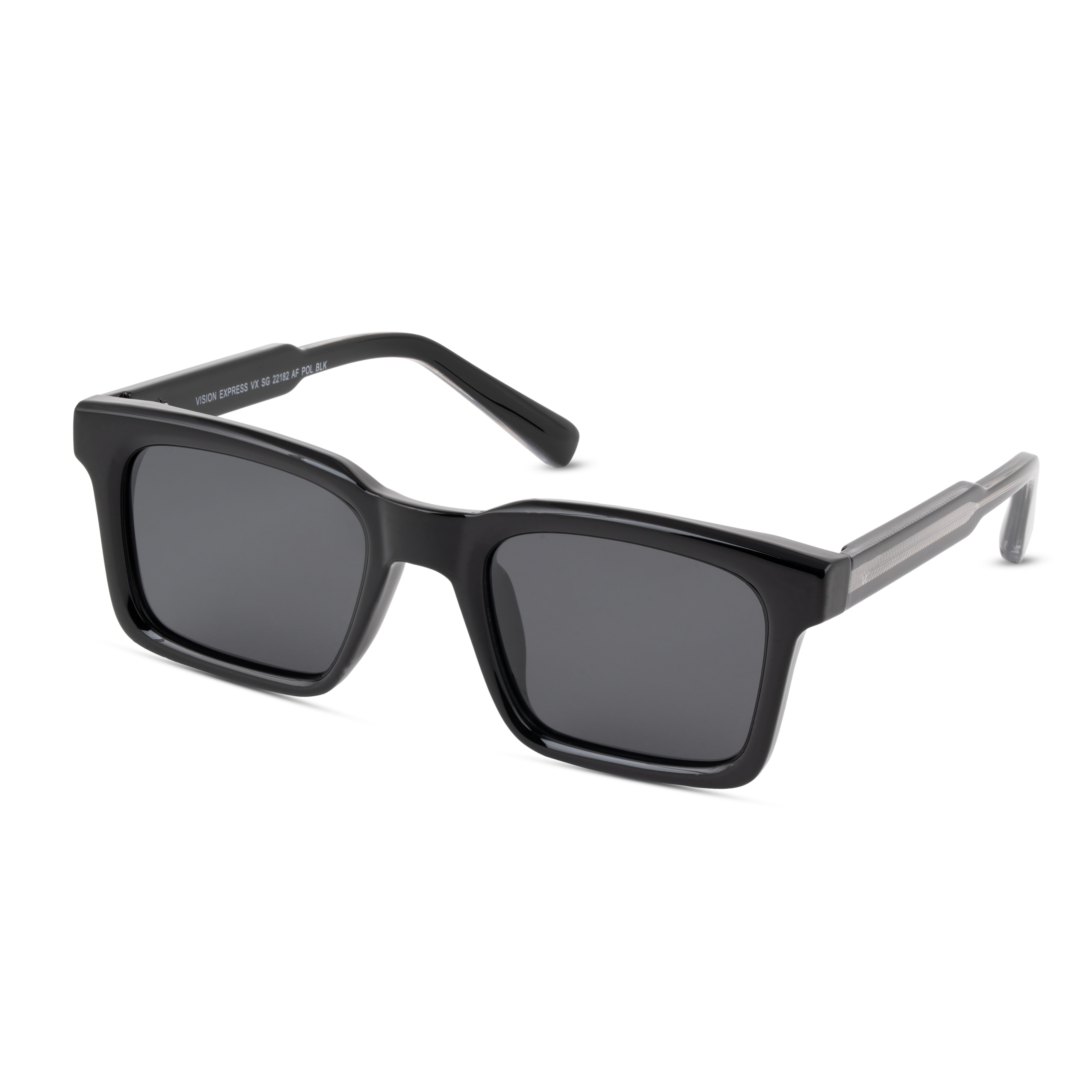 Black Rectangle Sunglasses for Men