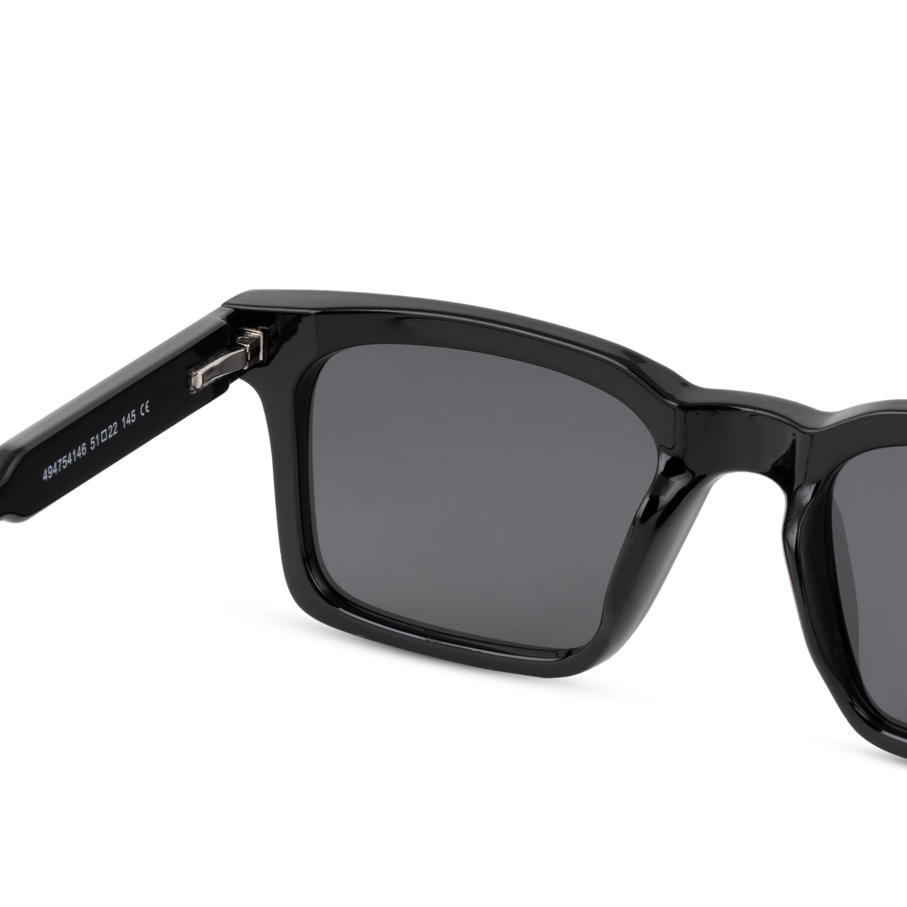Black Rectangle Sunglasses for Men