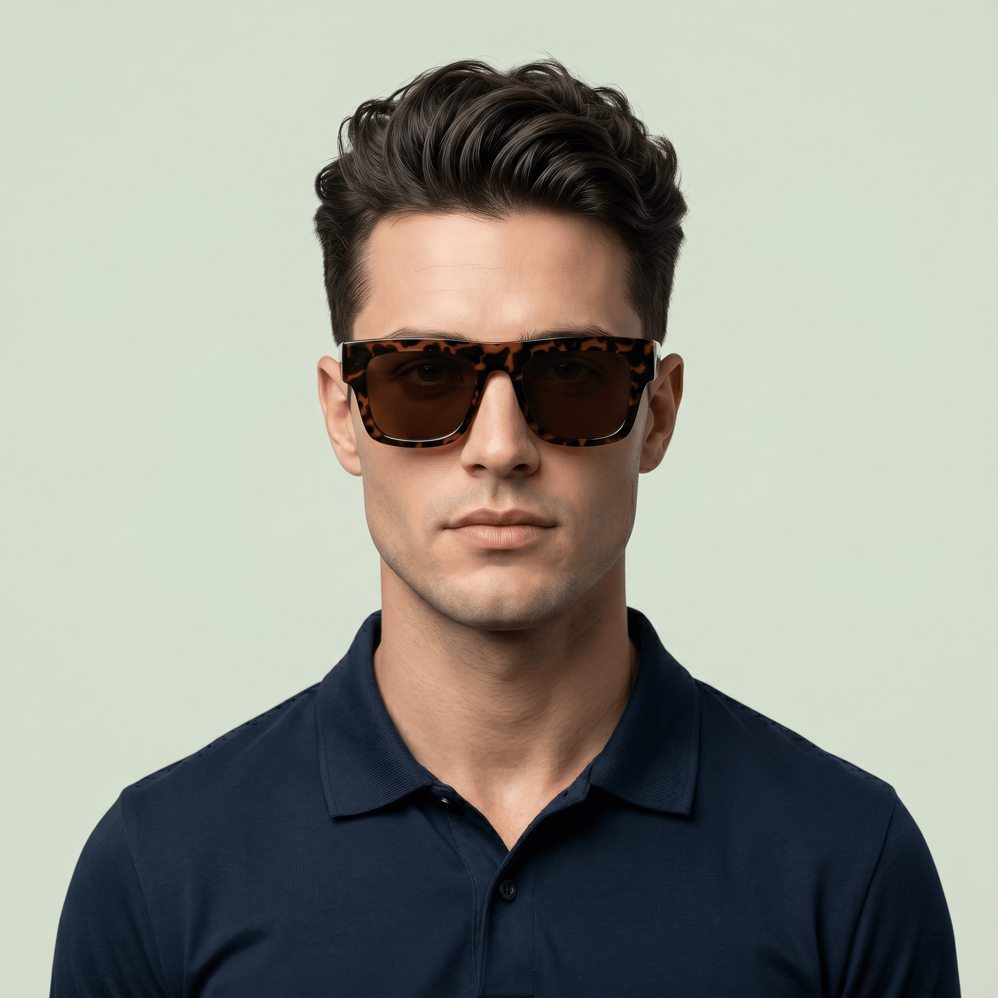 Brown Square Sunglasses for Men