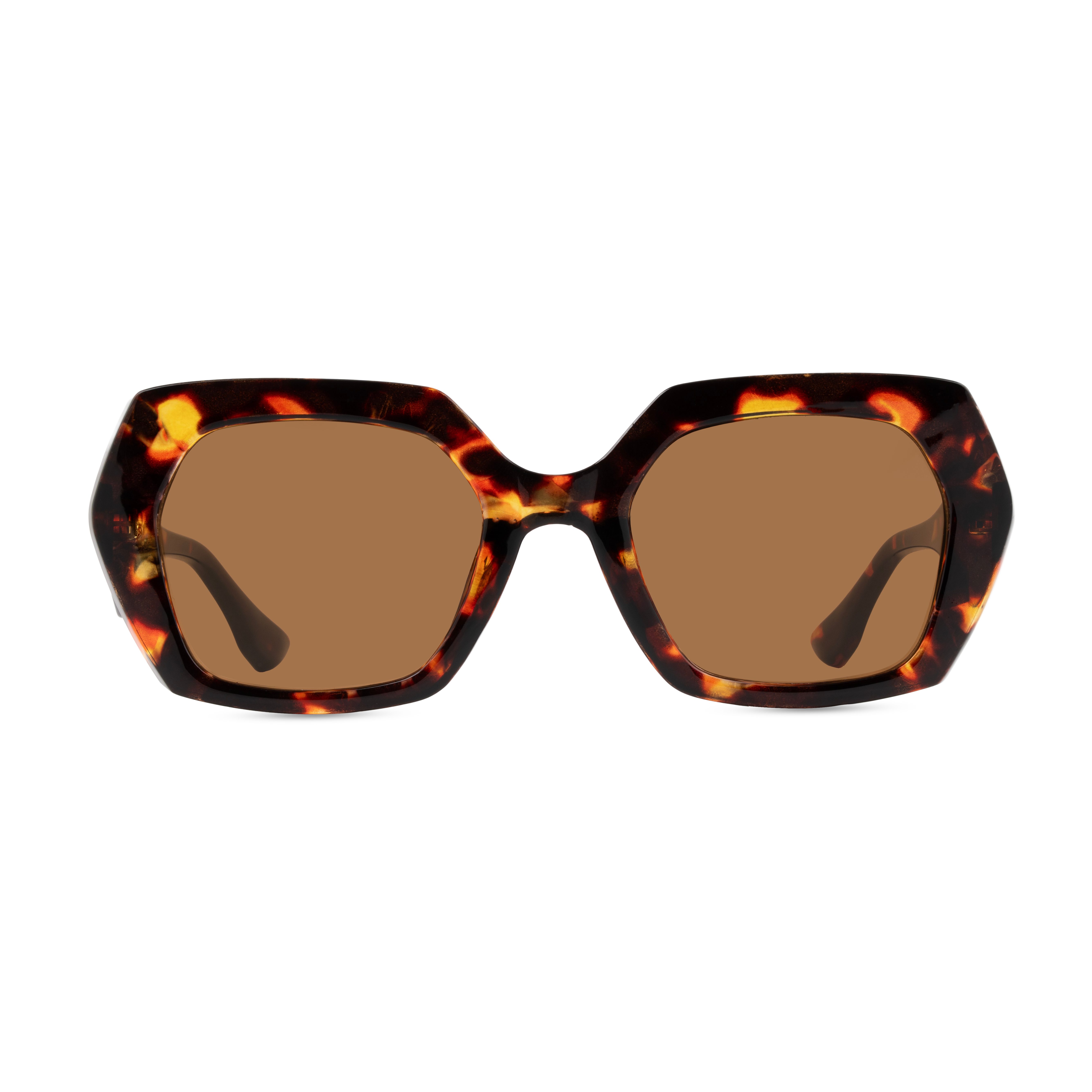 Brown Round Sunglasses for Women