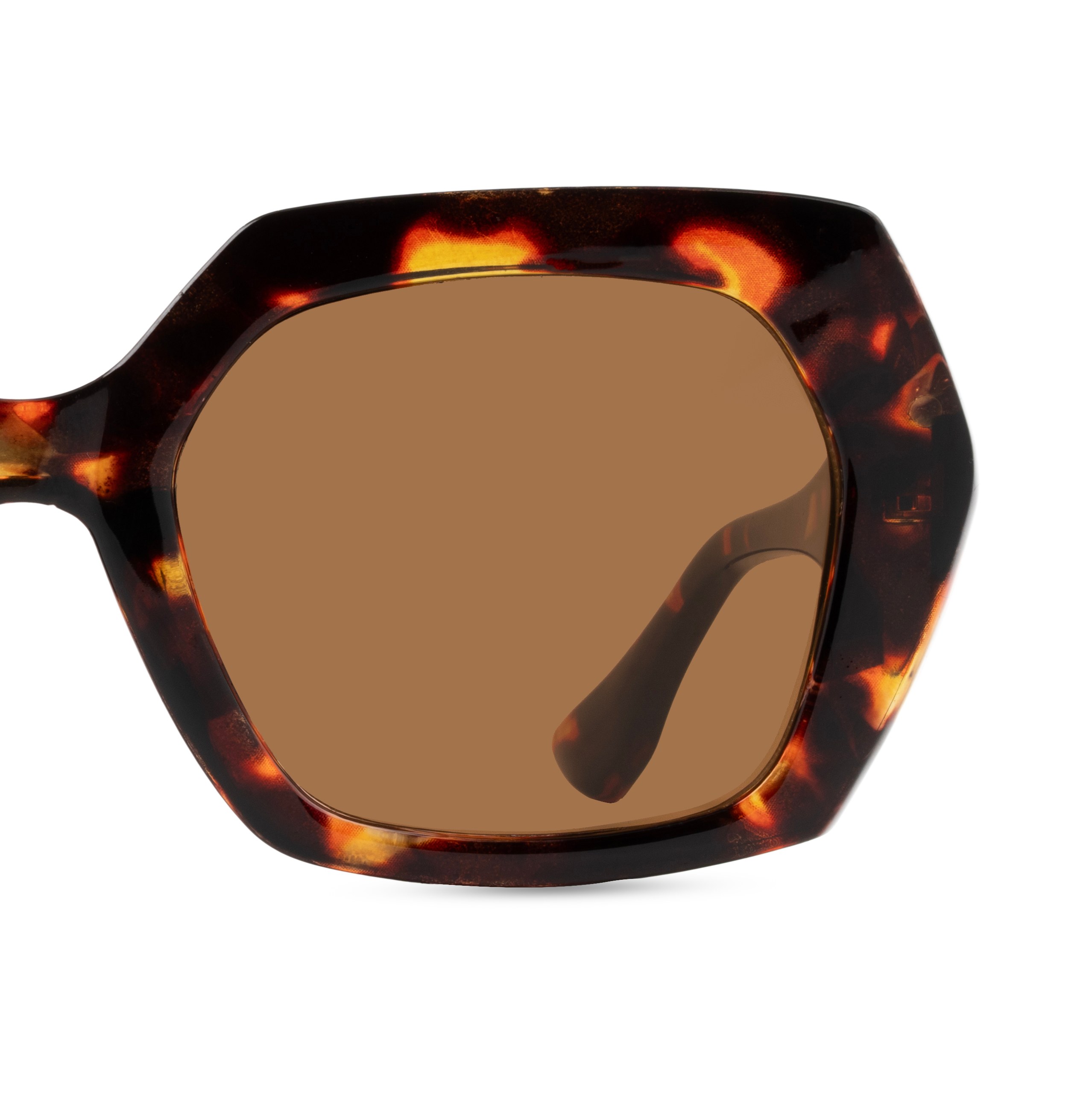Brown Round Sunglasses for Women