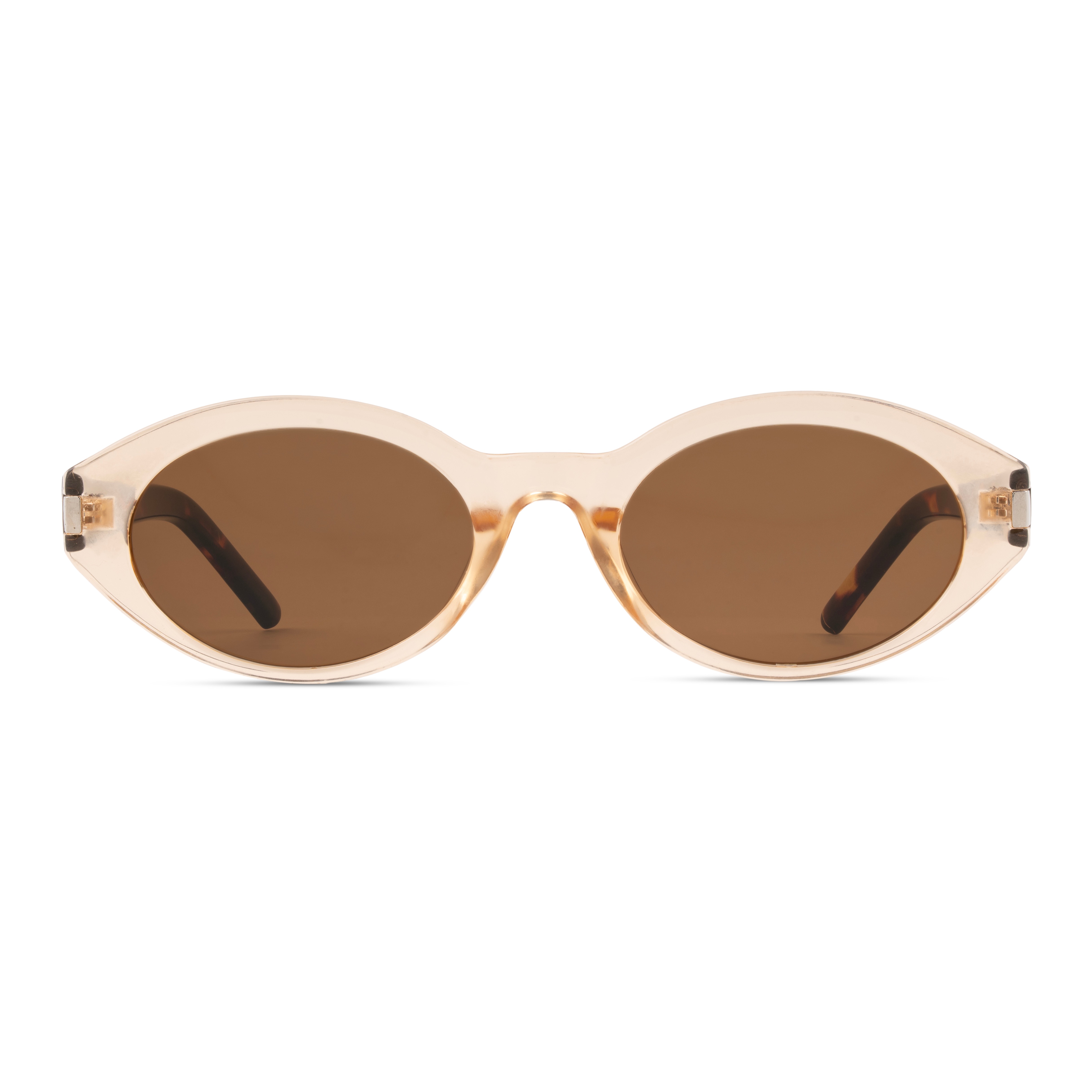 Brown Oval Sunglasses for Women