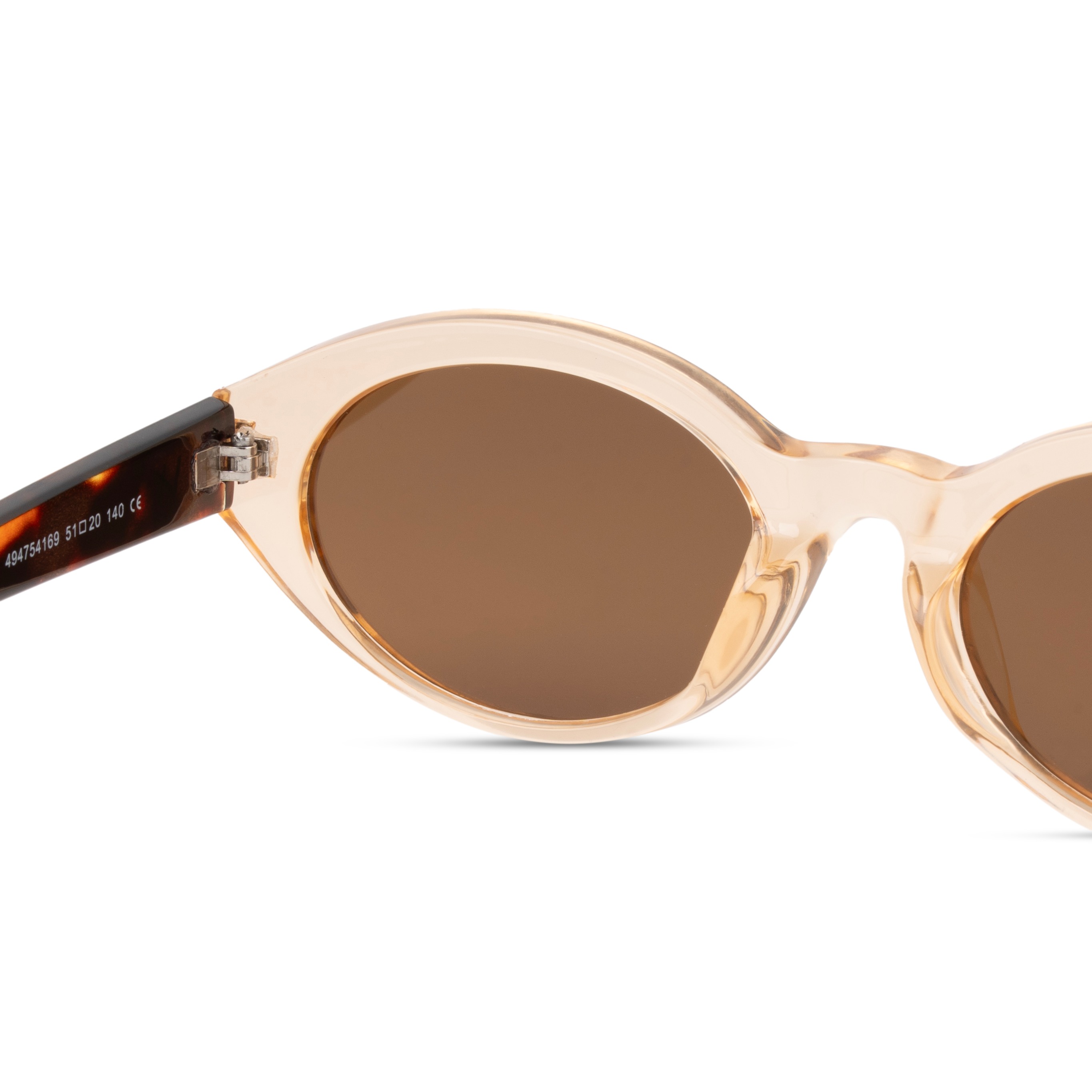 Brown Oval Sunglasses for Women