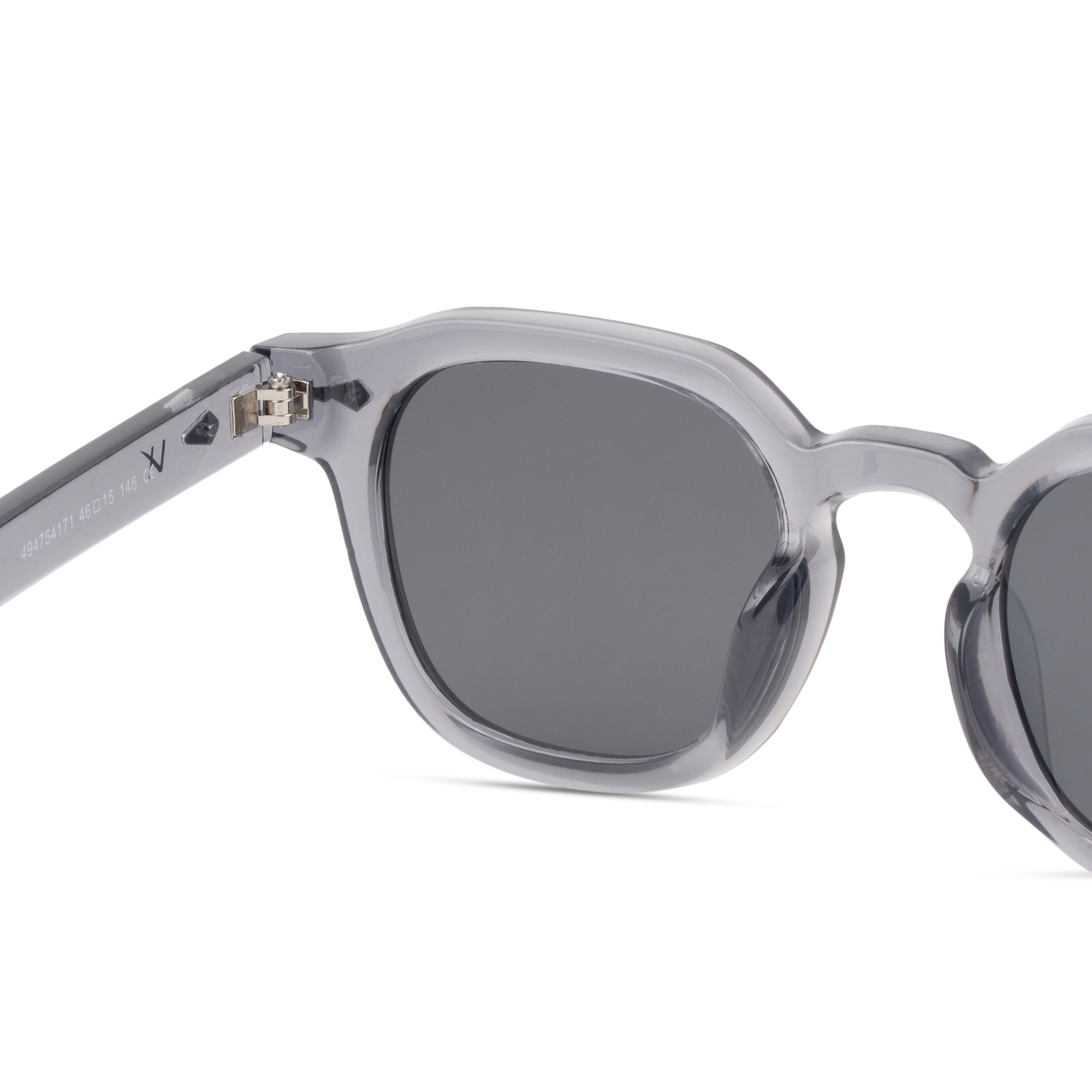 Grey Oval Sunglasses for Men