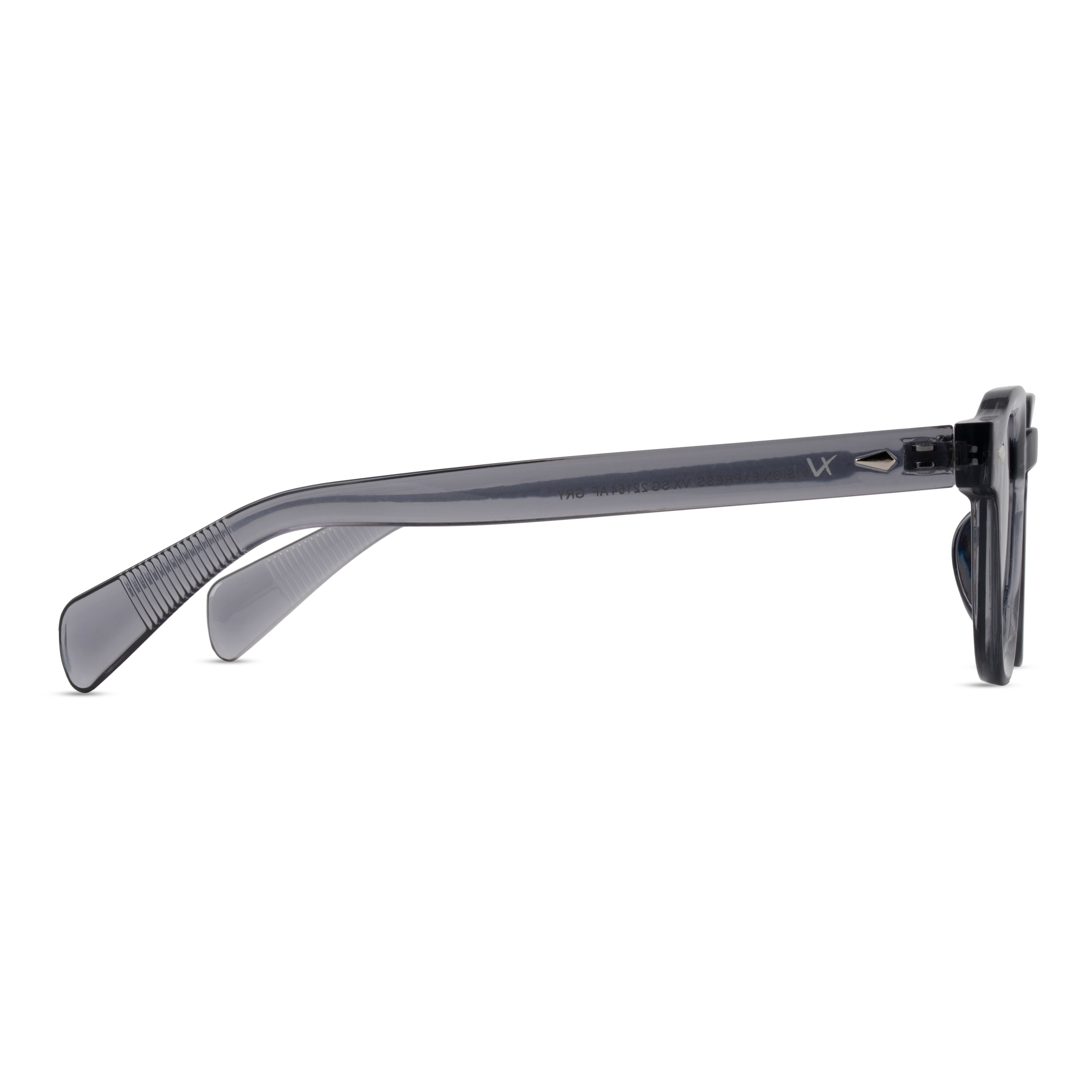 Grey Oval Sunglasses for Men