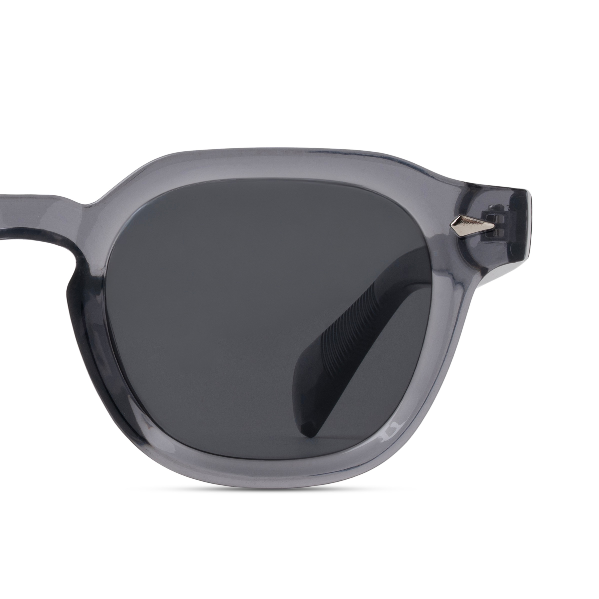 Grey Oval Sunglasses for Men