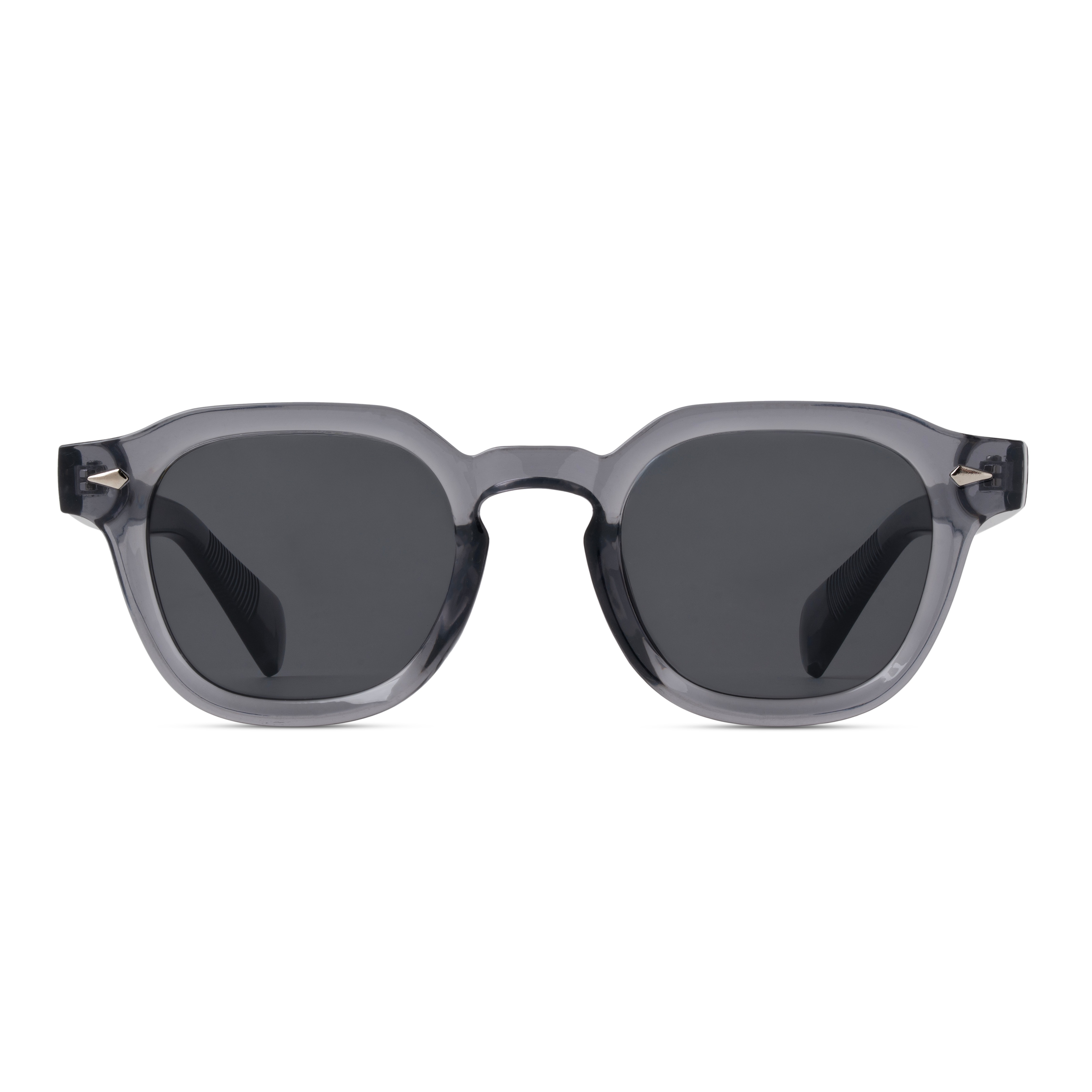 Grey Oval Sunglasses for Men