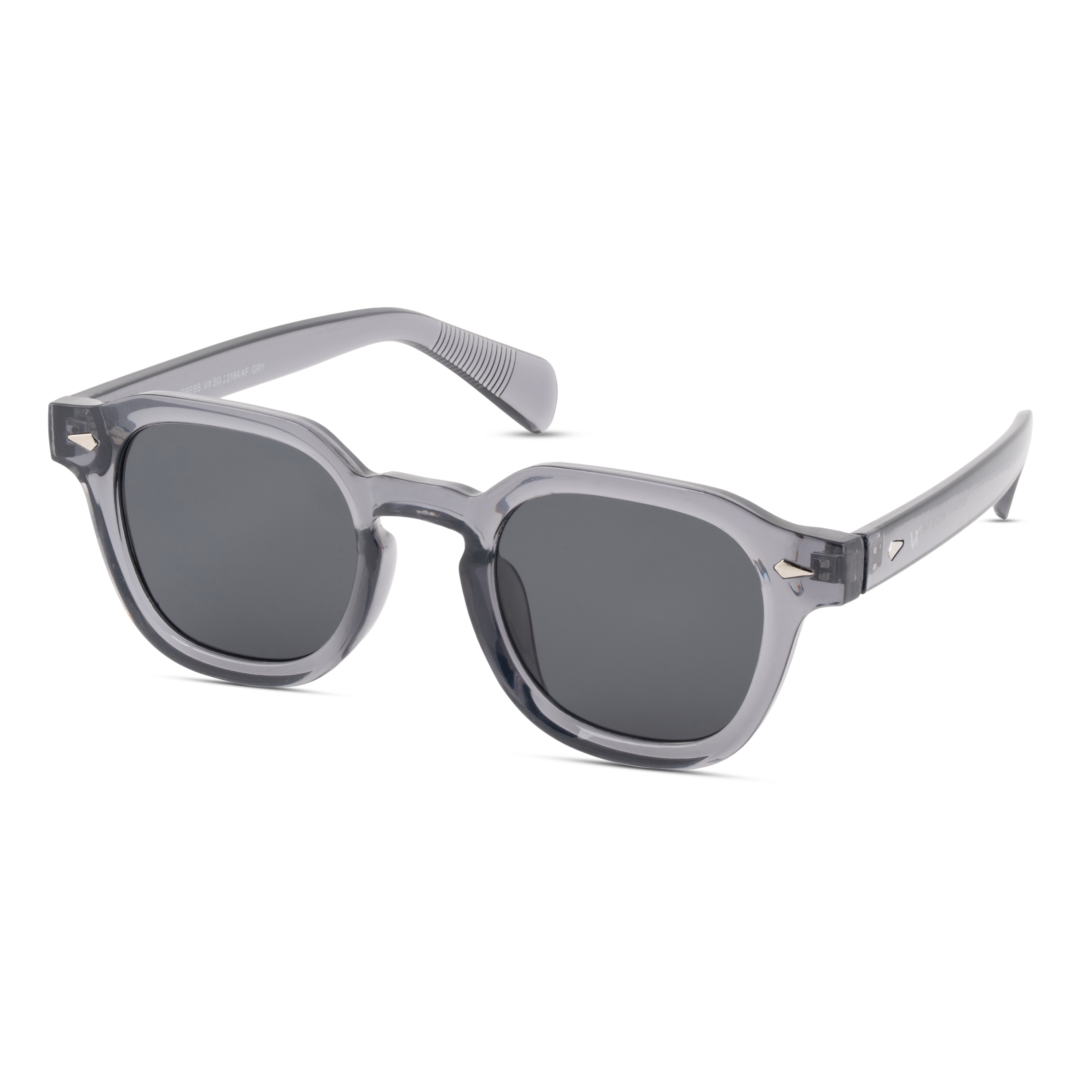Grey Oval Sunglasses for Men