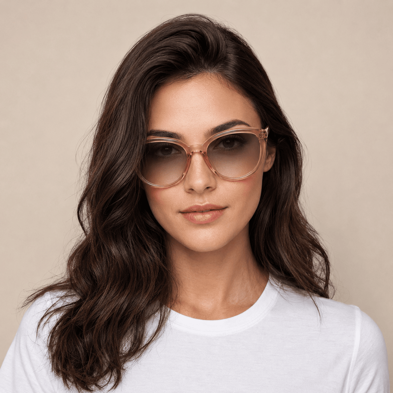 Brown Cat Eye Sunglasses for Women