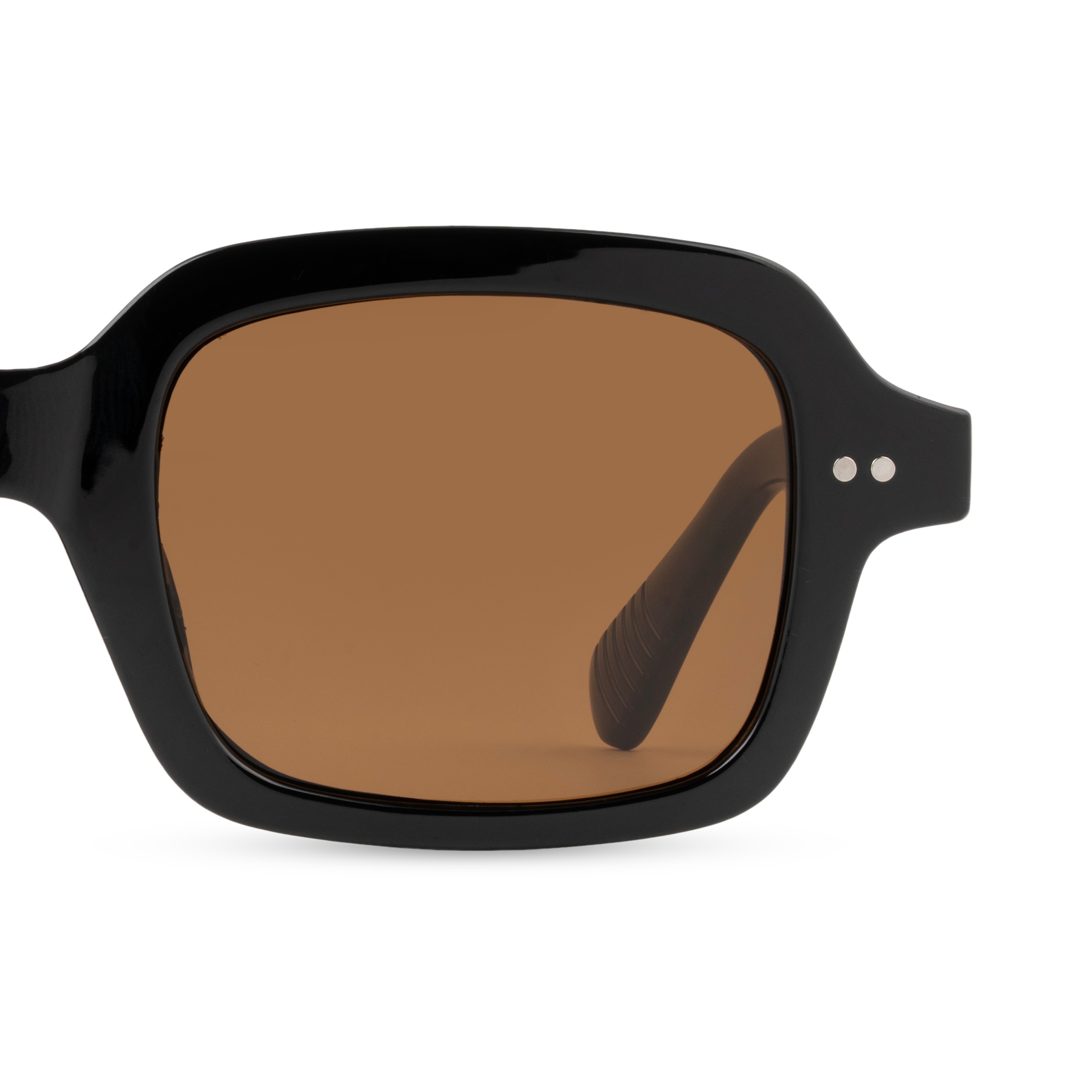 Black Rectangle Sunglasses for Men