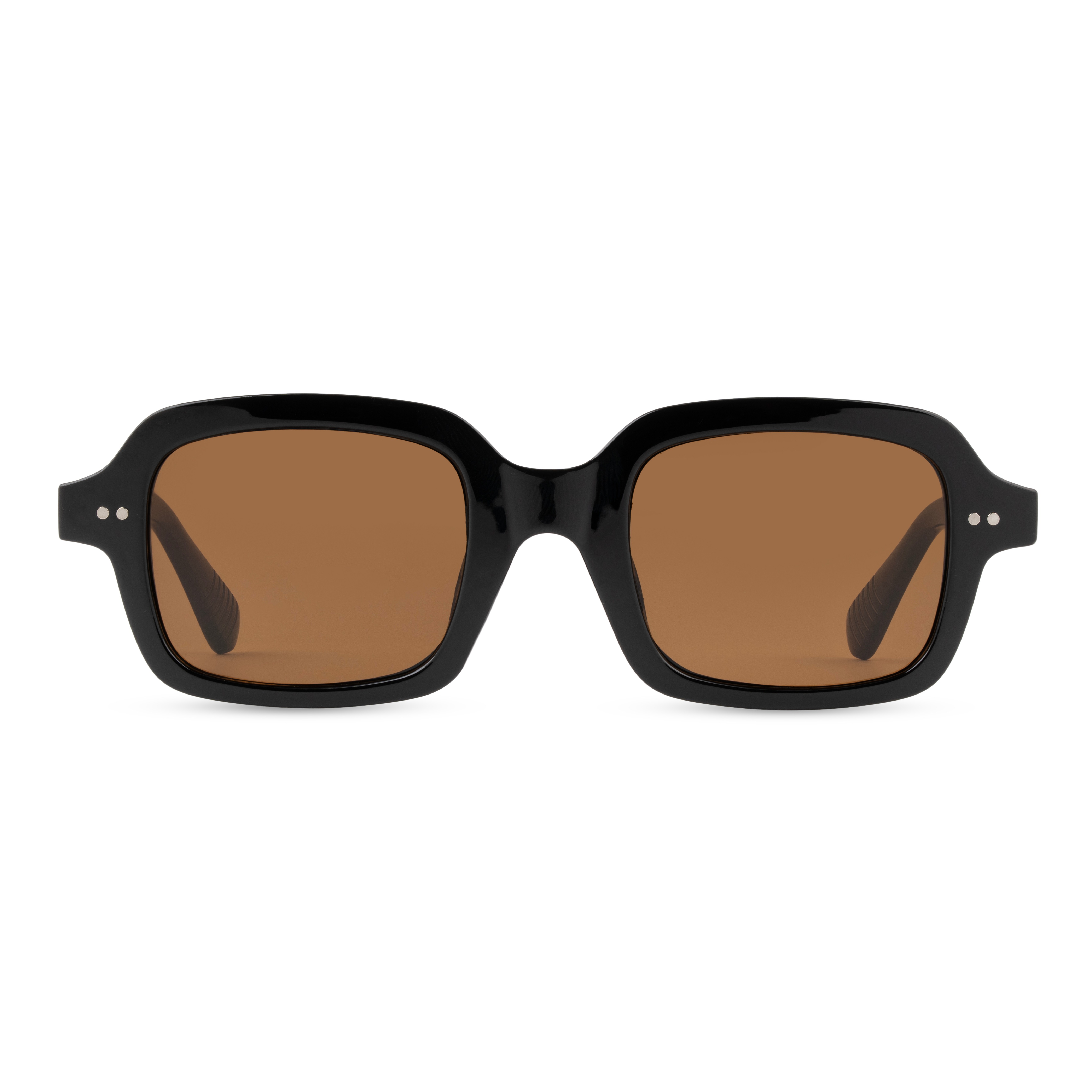 Black Rectangle Sunglasses for Men