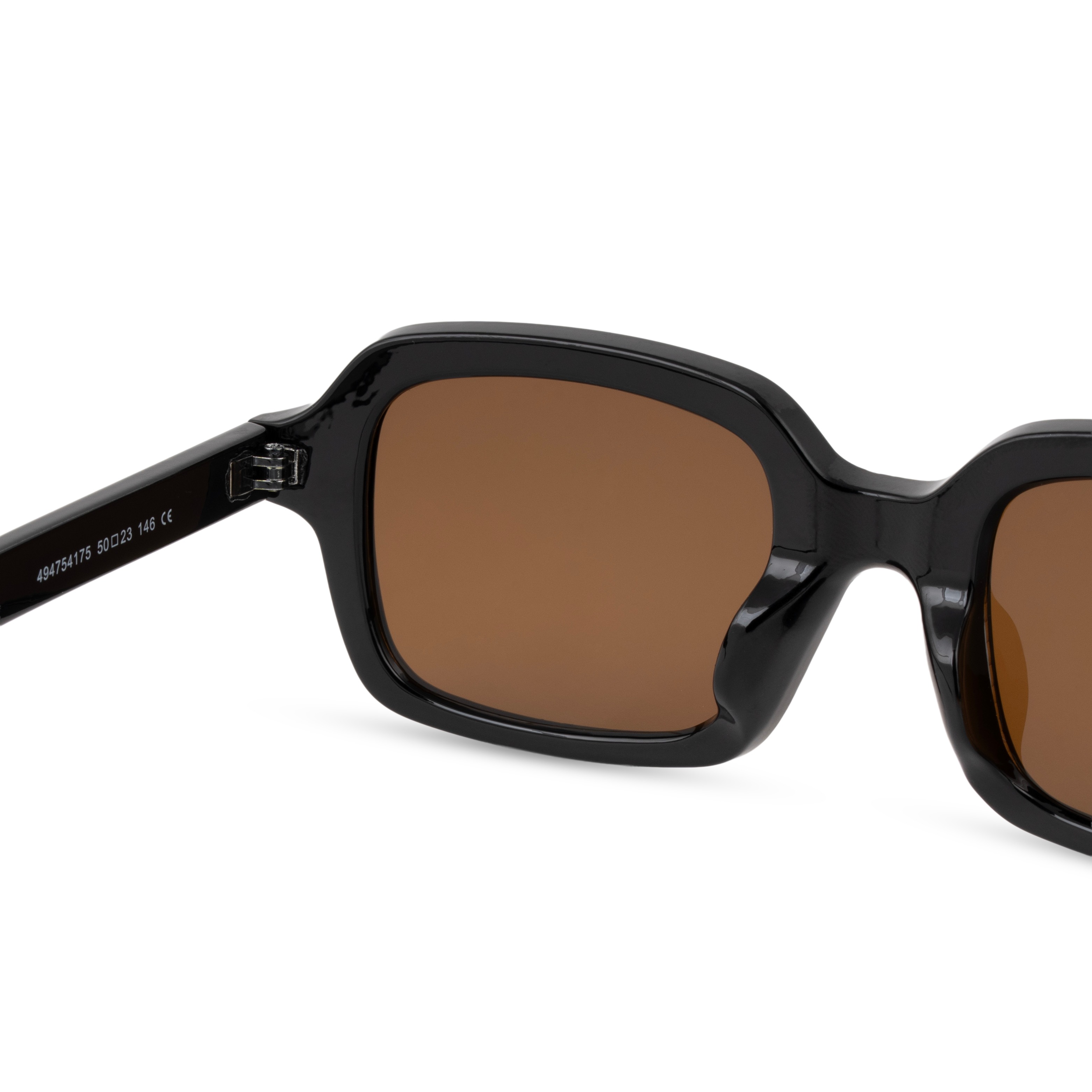 Black Rectangle Sunglasses for Men