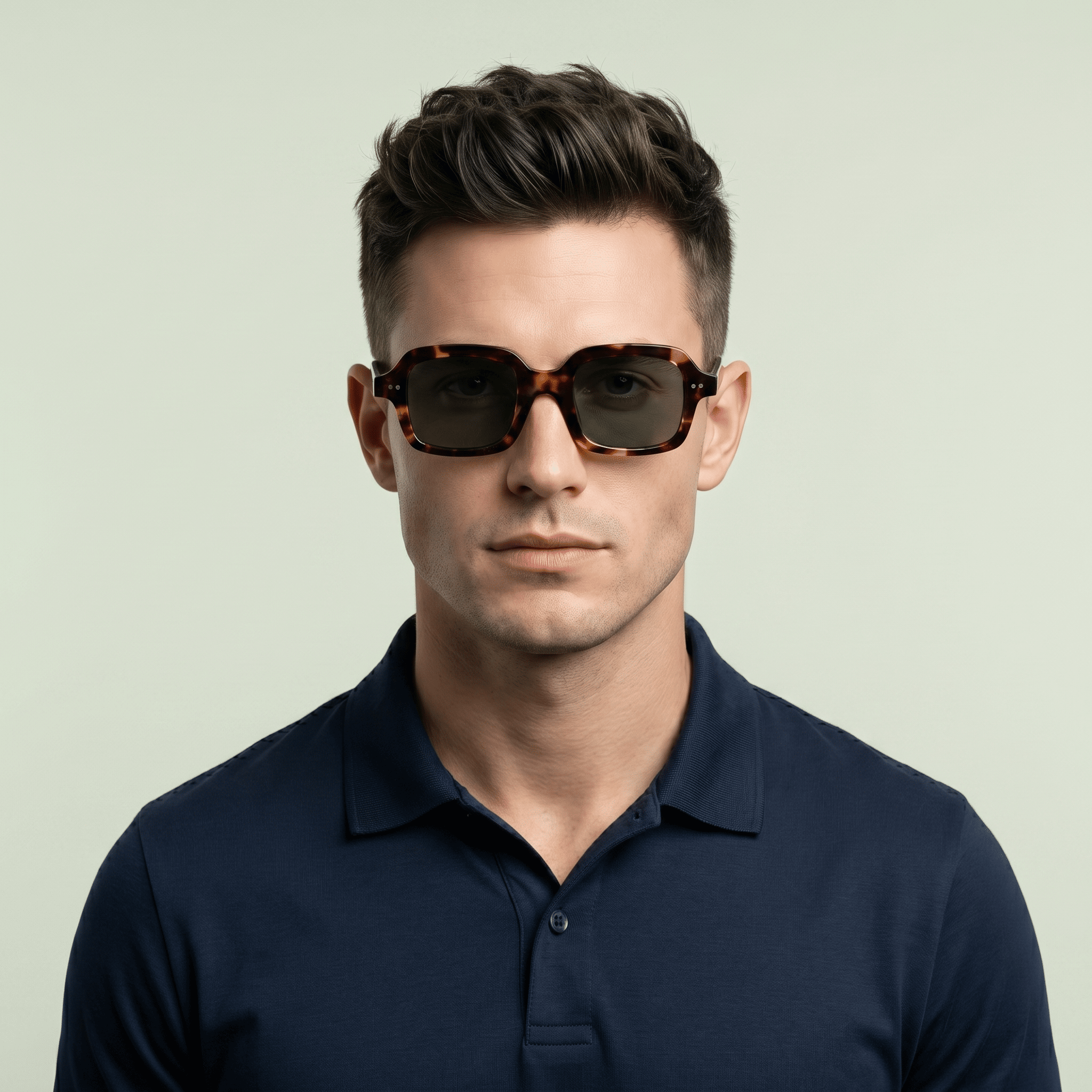 Brown Square Sunglasses for Men