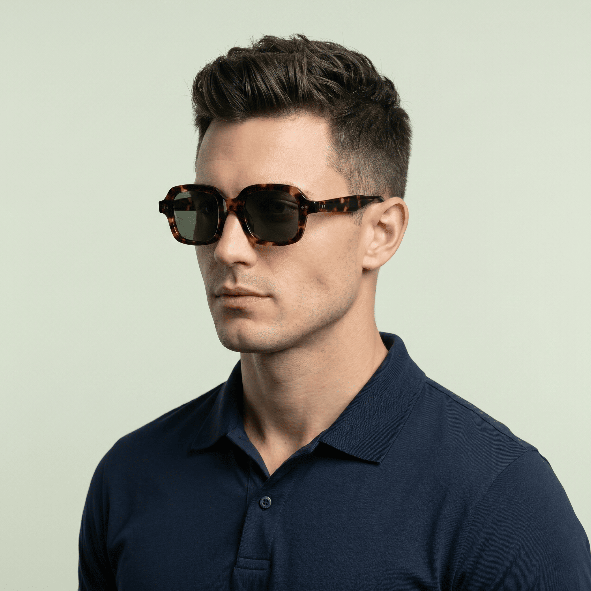 Brown Square Sunglasses for Men