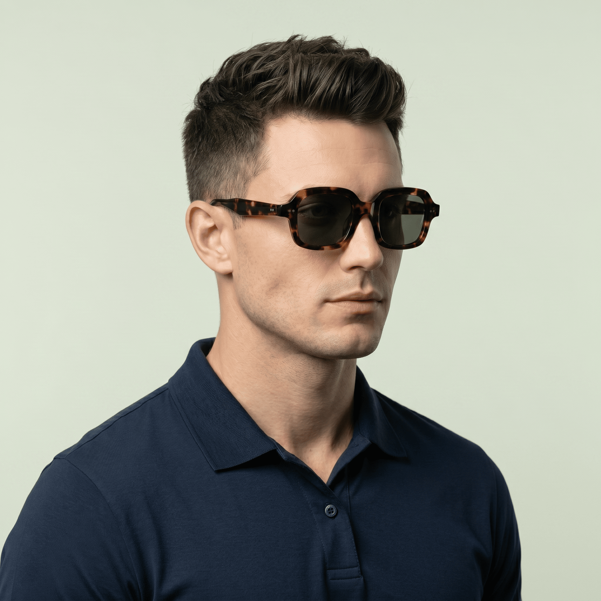Brown Square Sunglasses for Men