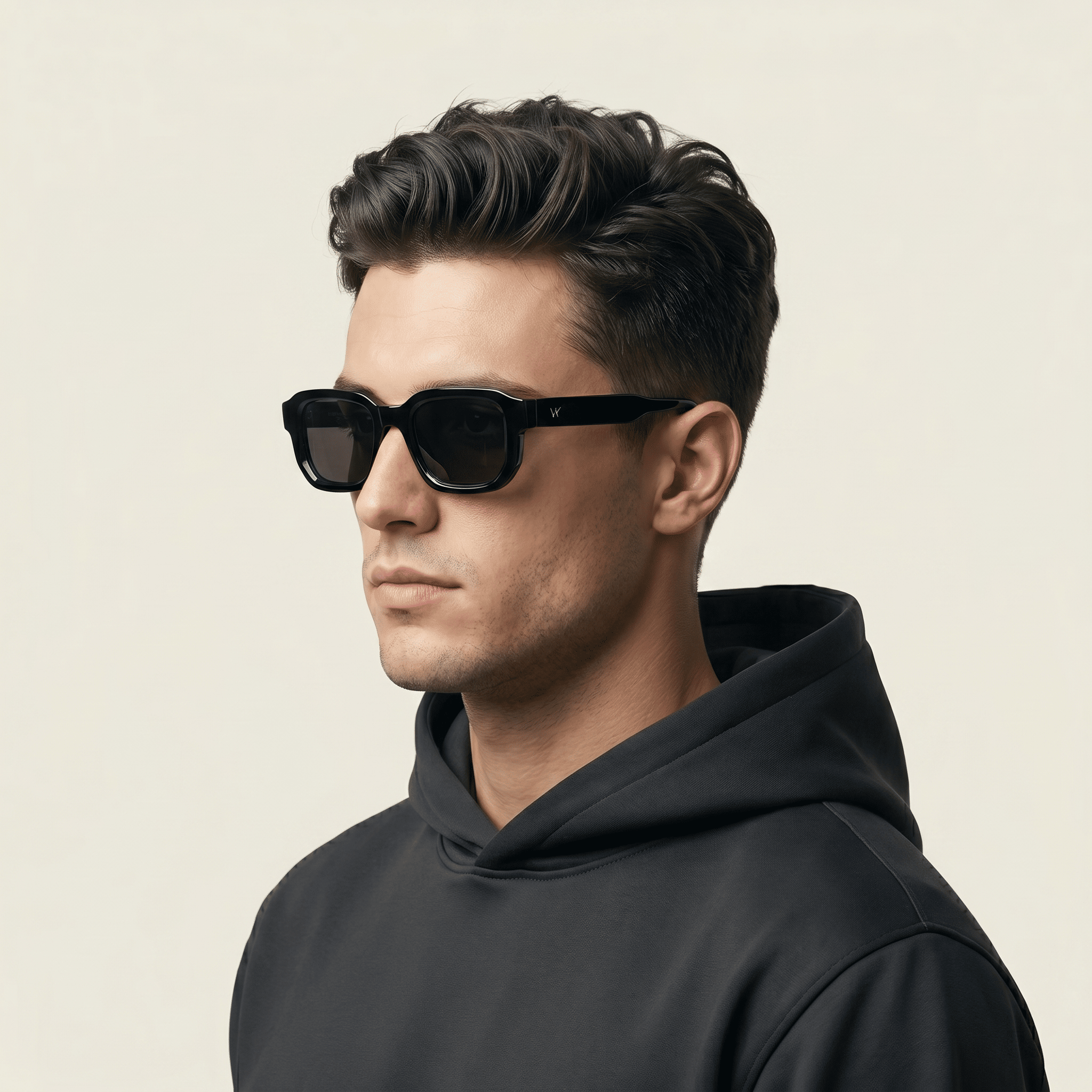 Black Square Sunglasses for Men