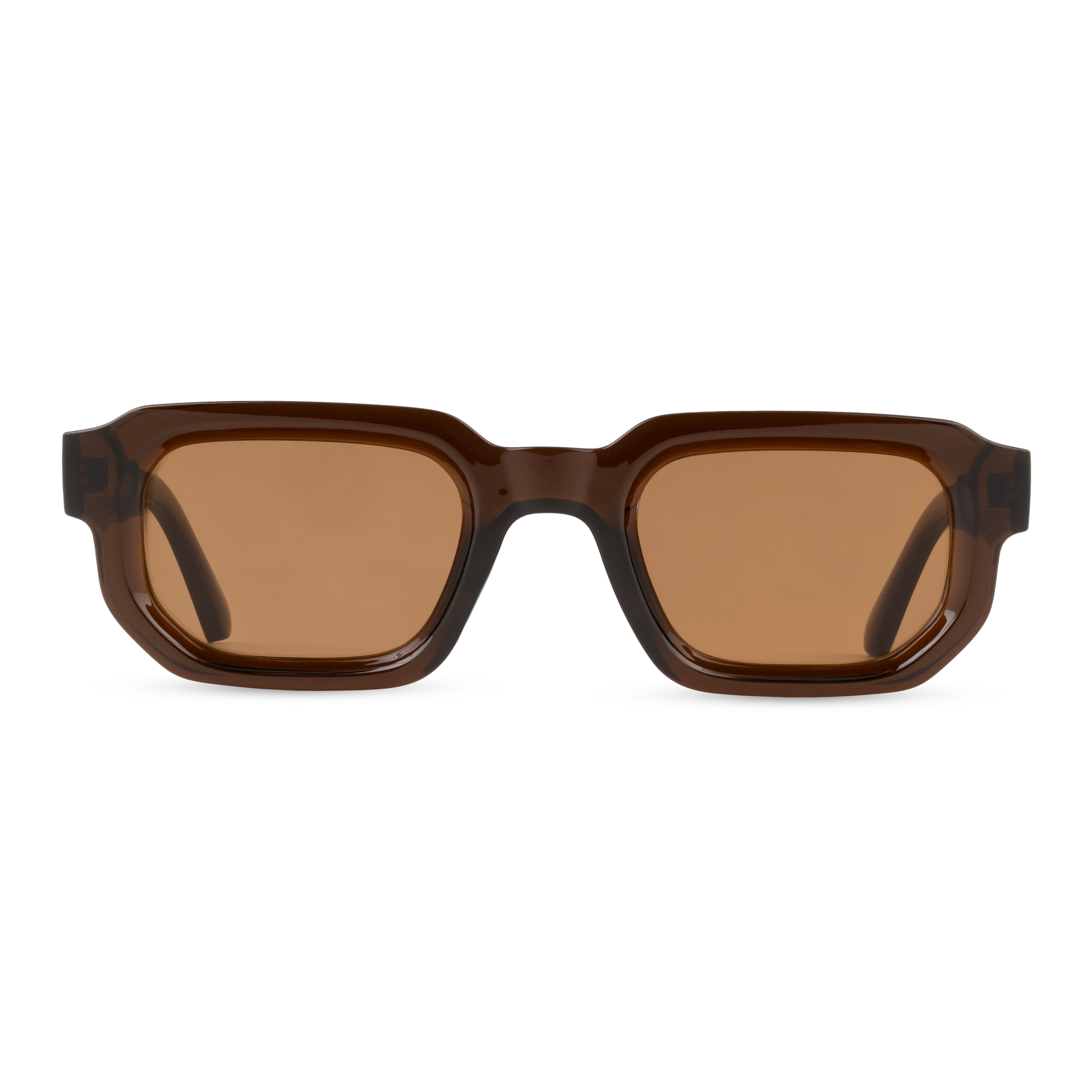 Brown Rectangle Sunglasses for Men