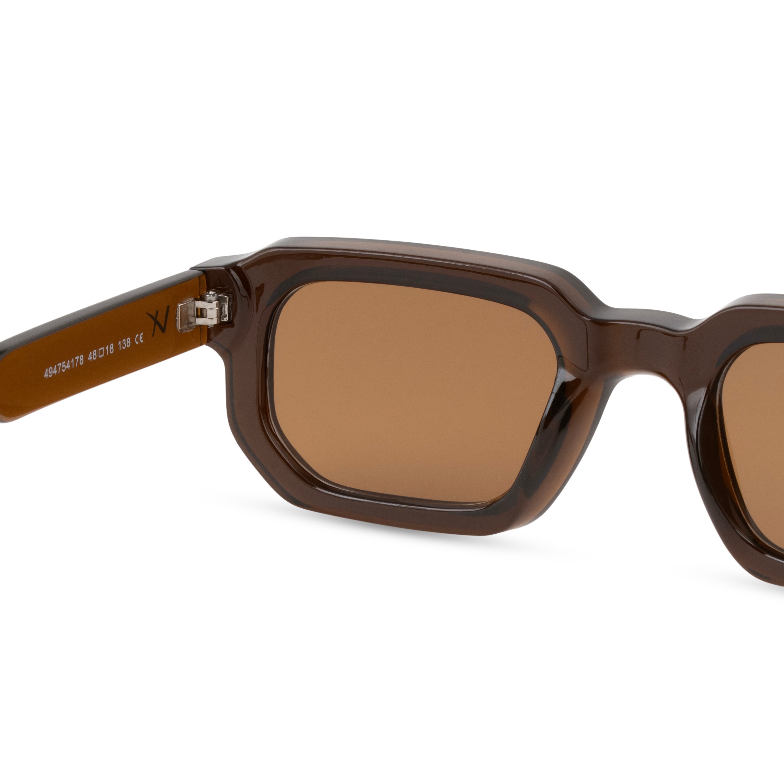 Brown Rectangle Sunglasses for Men