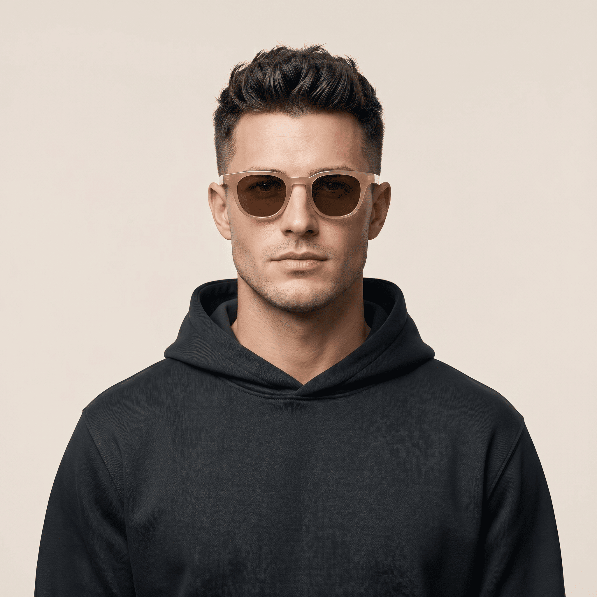Brown Rectangle Sunglasses for Men