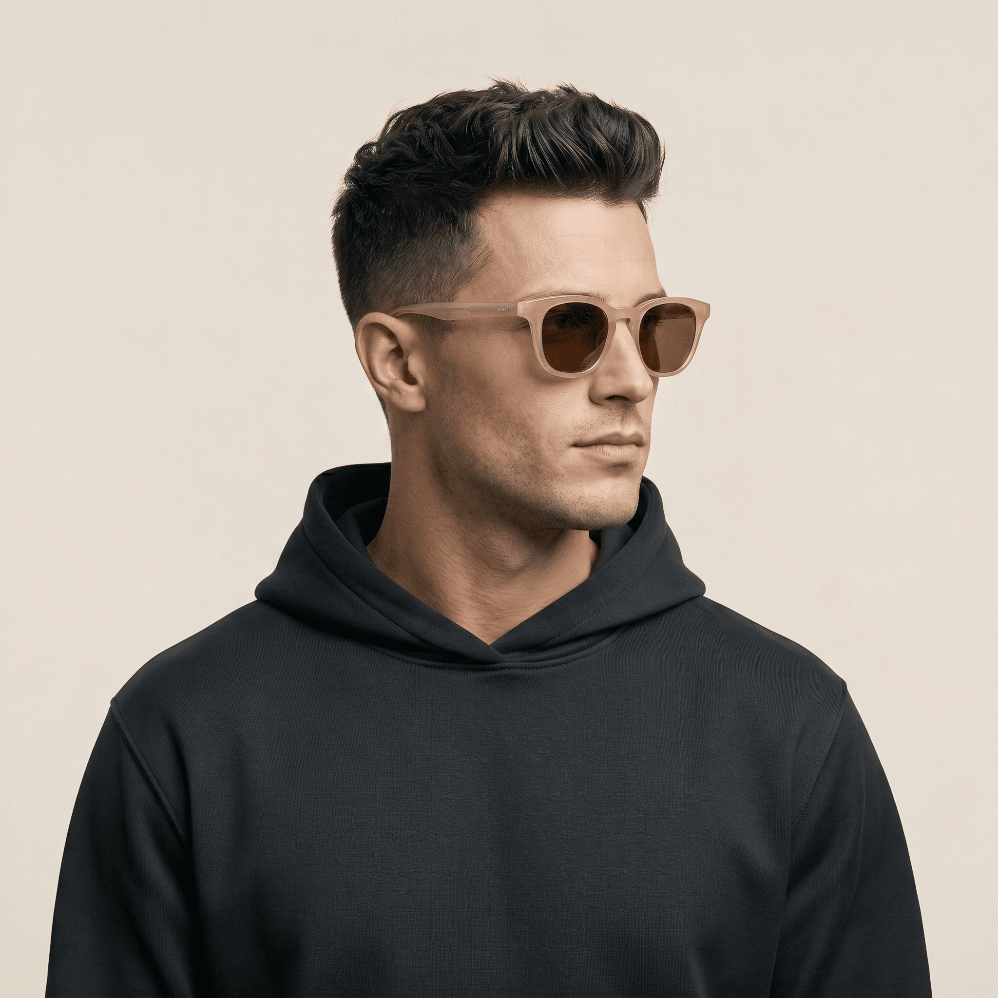 Brown Rectangle Sunglasses for Men