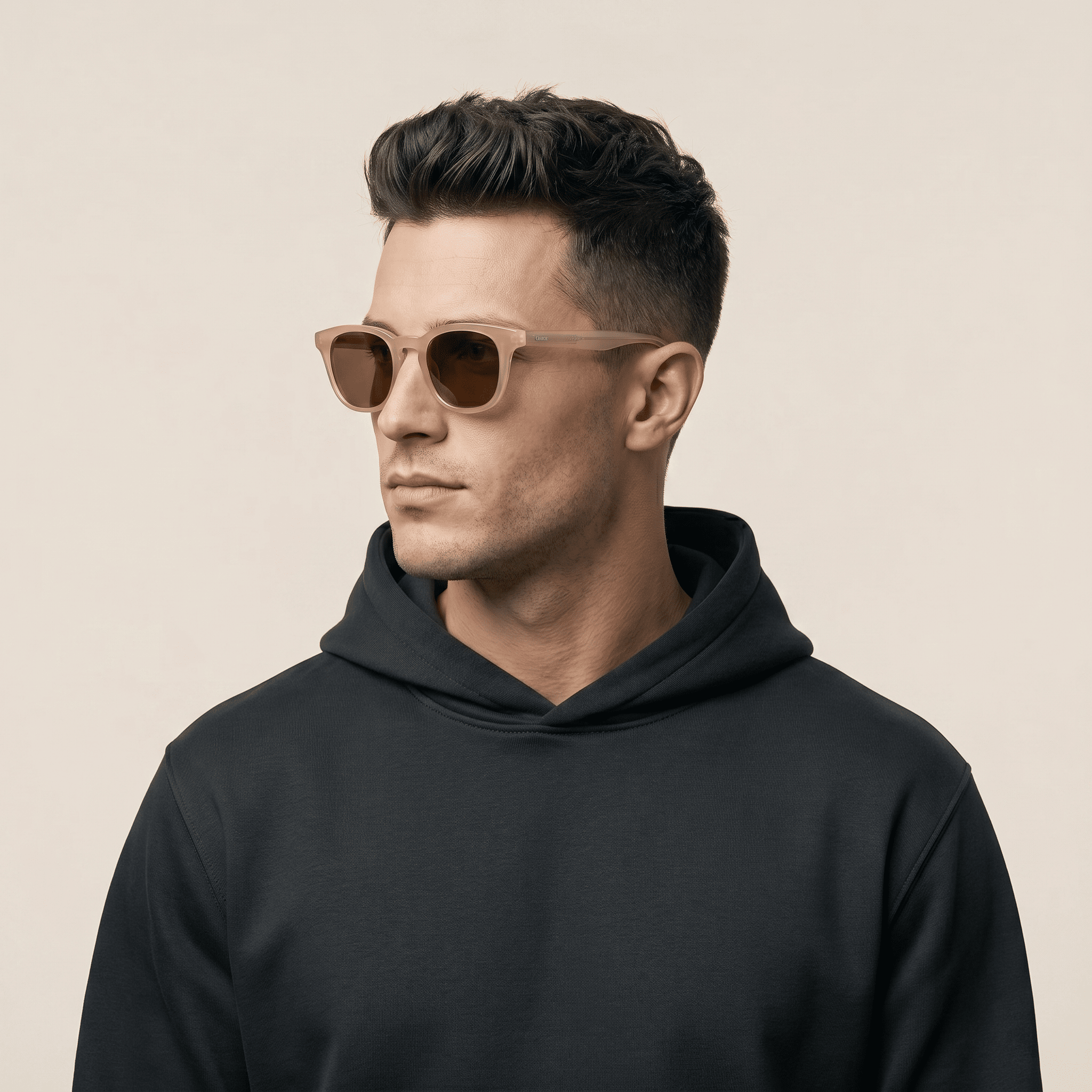 Brown Rectangle Sunglasses for Men