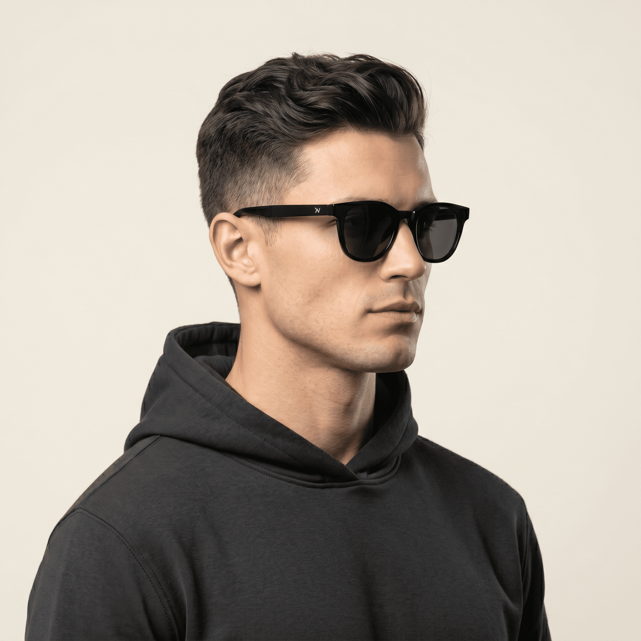 Black Square Sunglasses for Men