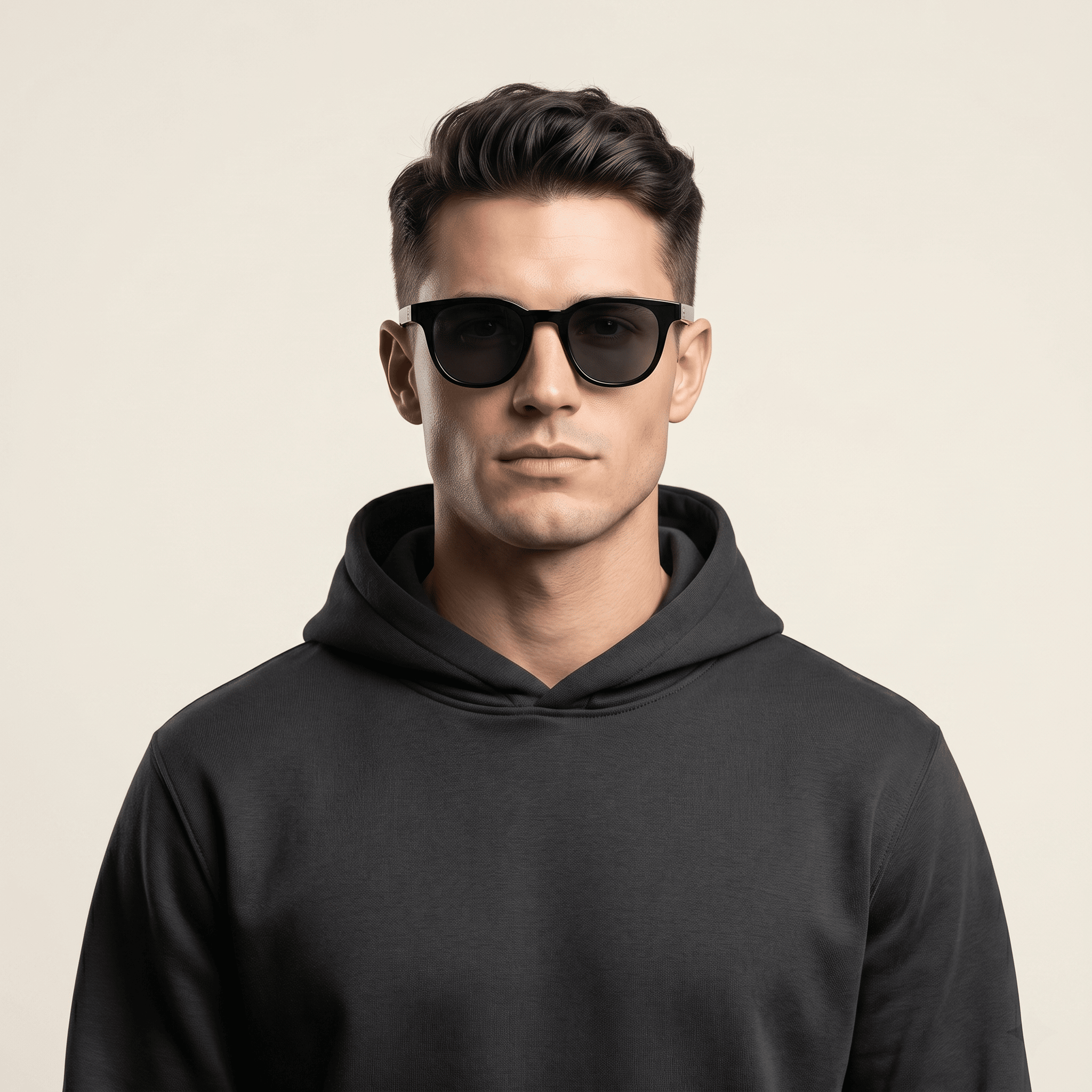 Black Square Sunglasses for Men