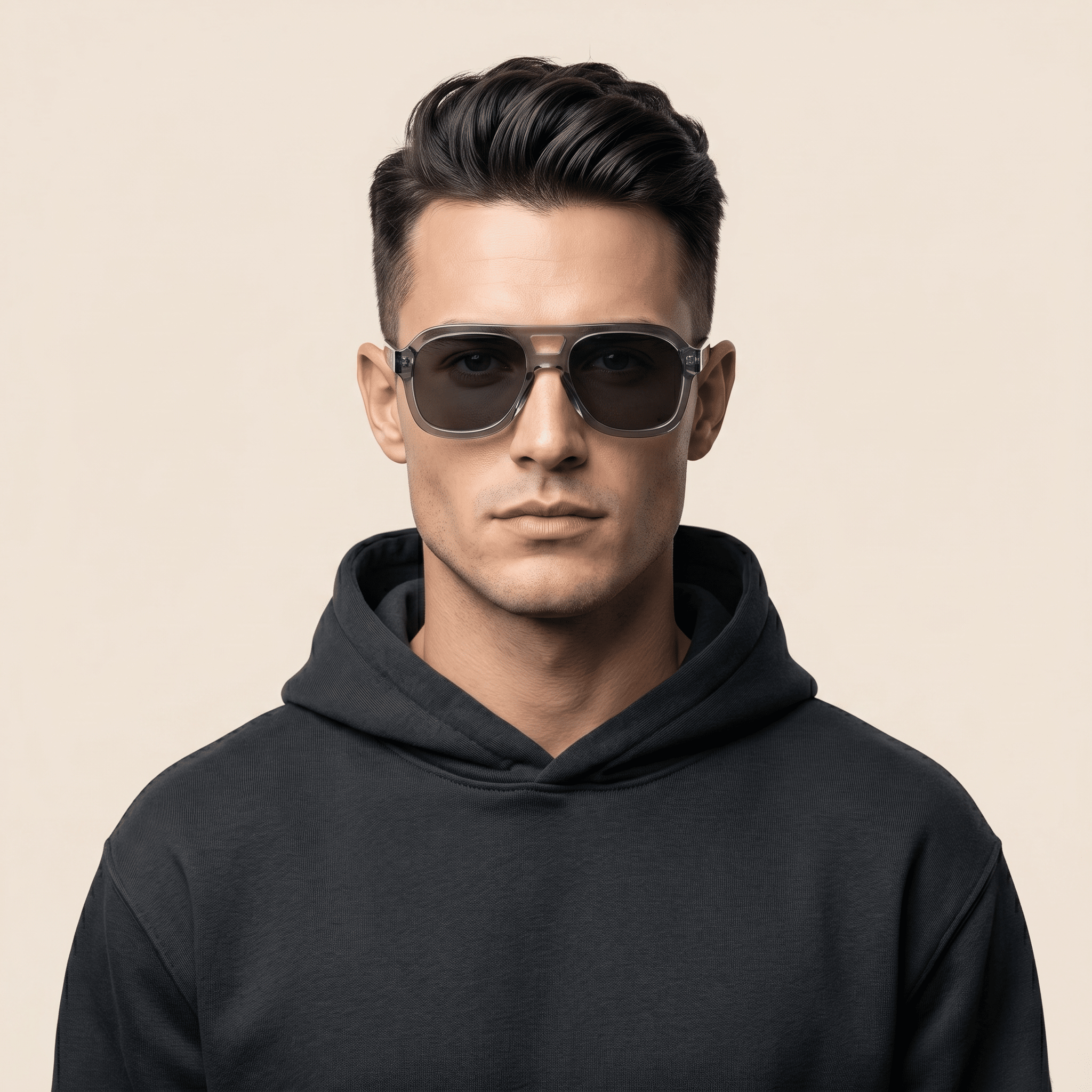 Grey Aviator Sunglasses for Men