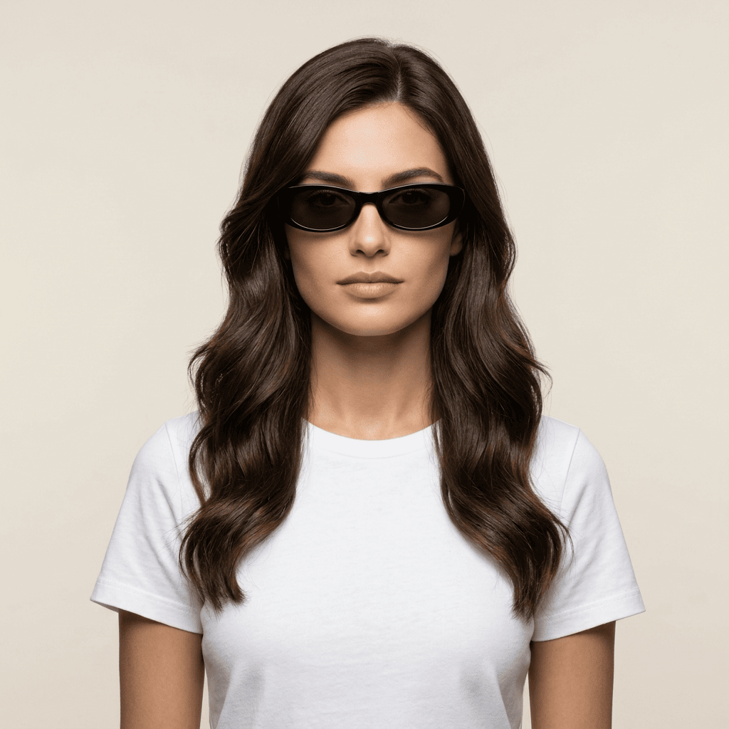 Black Aviator Sunglasses for Women