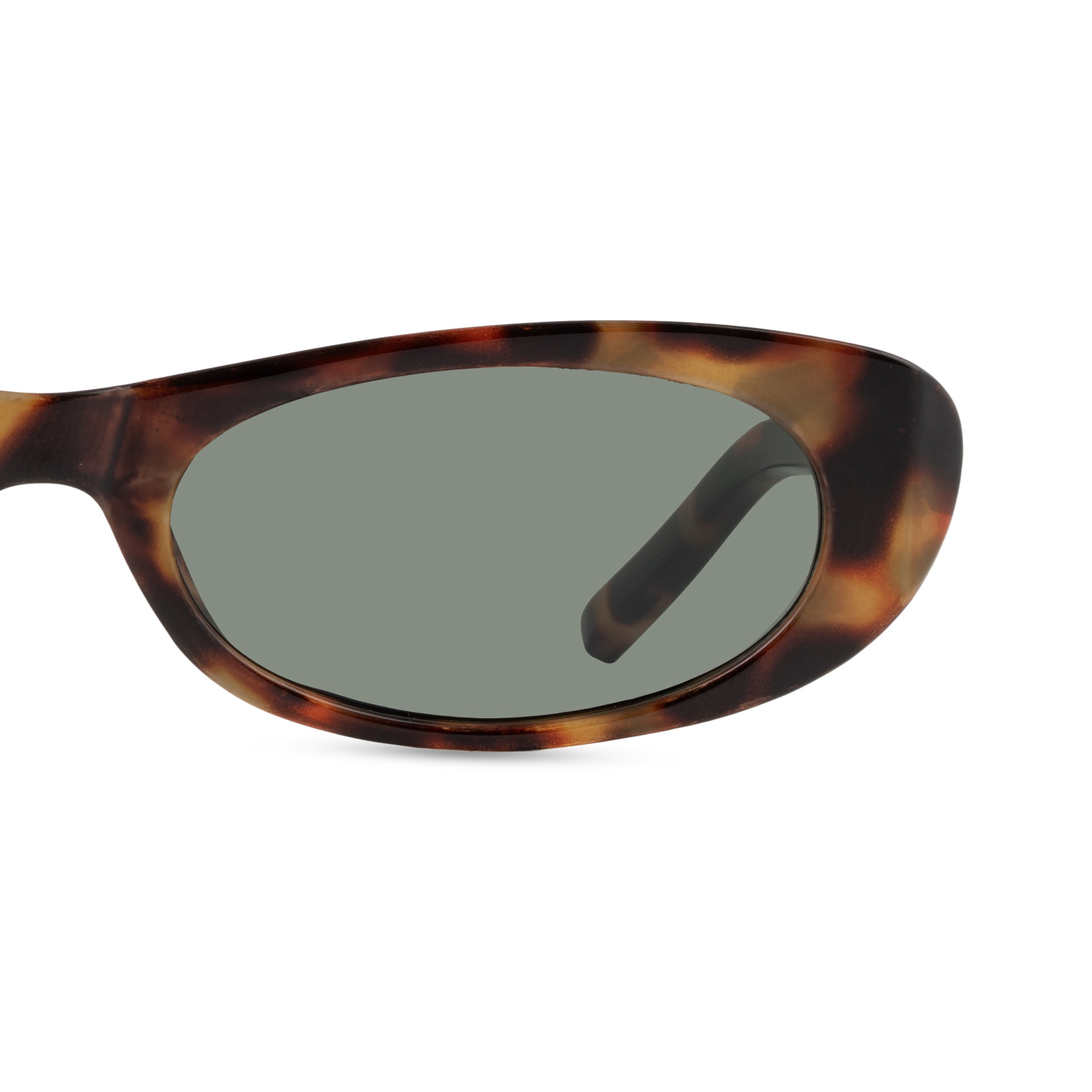 Brown Oval Sunglasses for Women