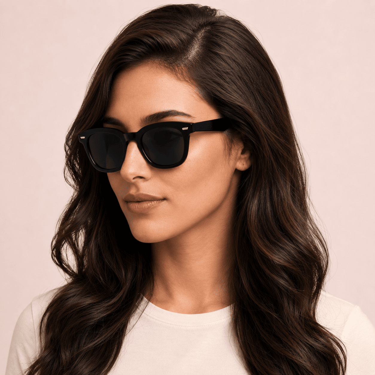 Black Oval Sunglasses for Women
