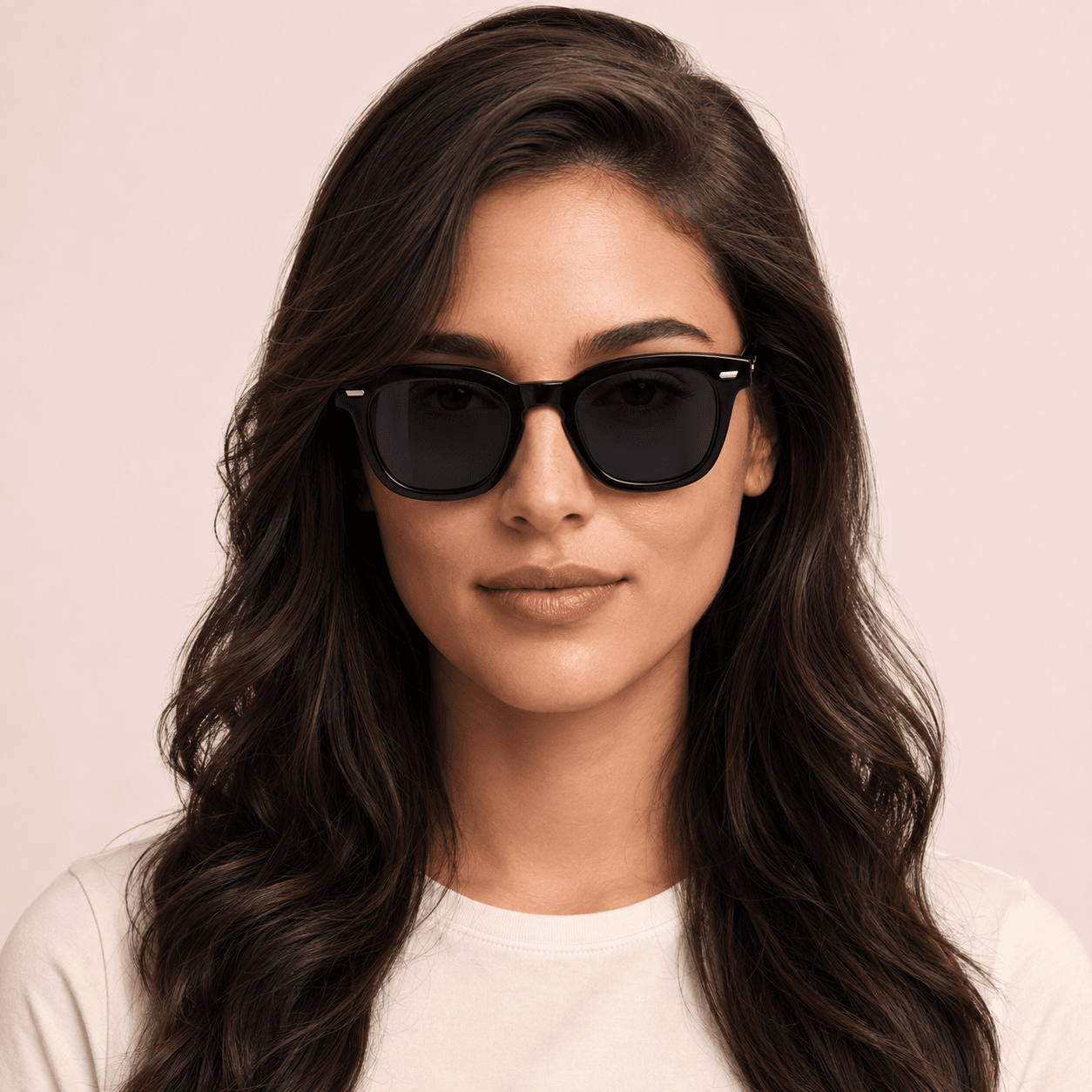 Black Oval Sunglasses for Women
