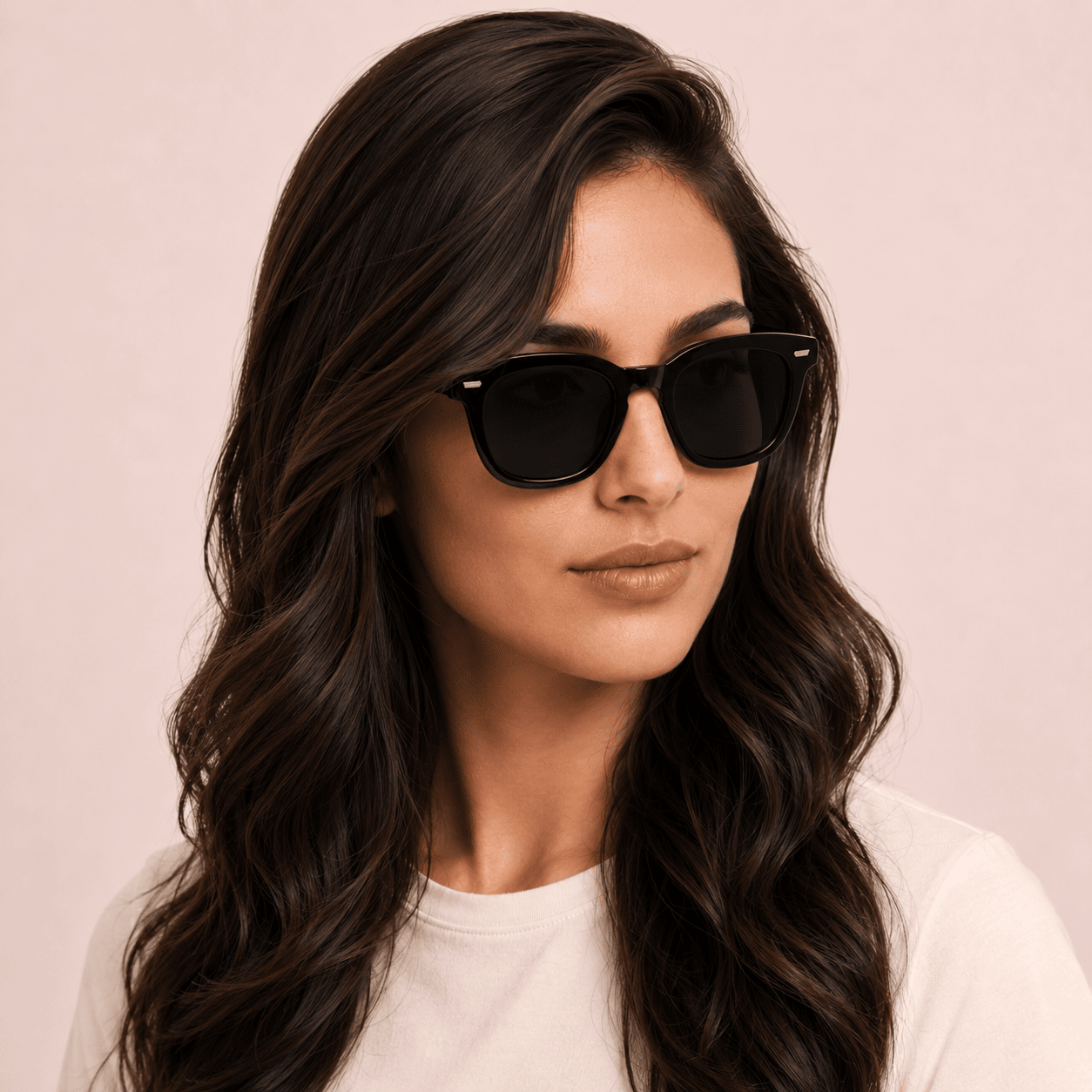 Black Oval Sunglasses for Women