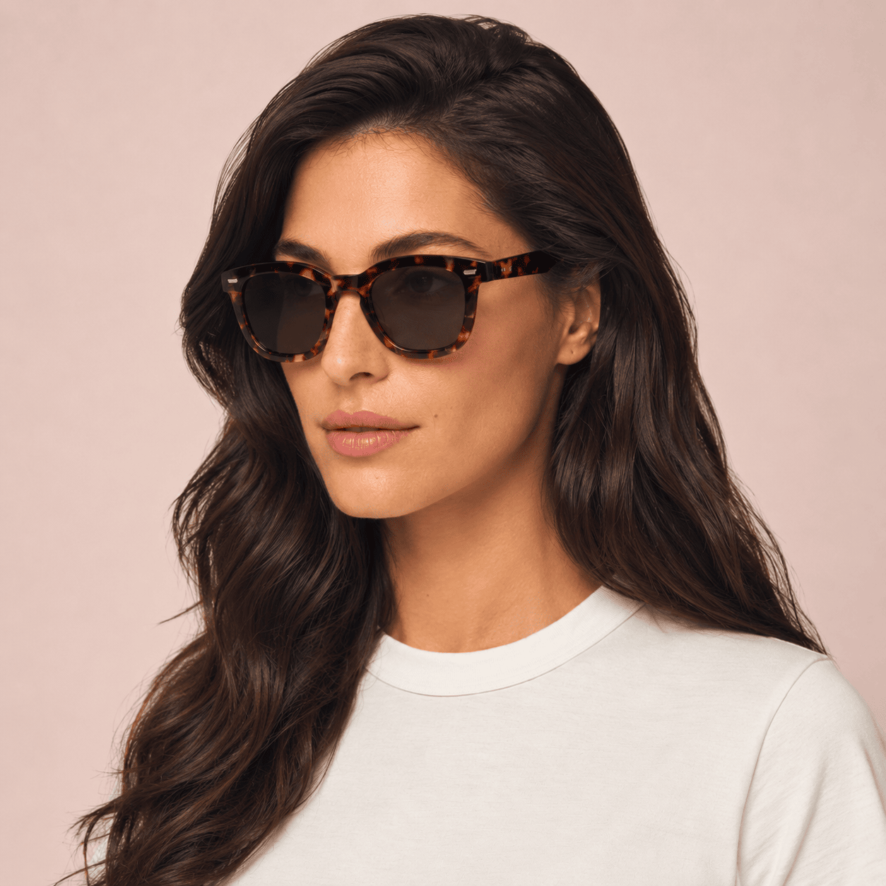 Brown Square Sunglasses for Women