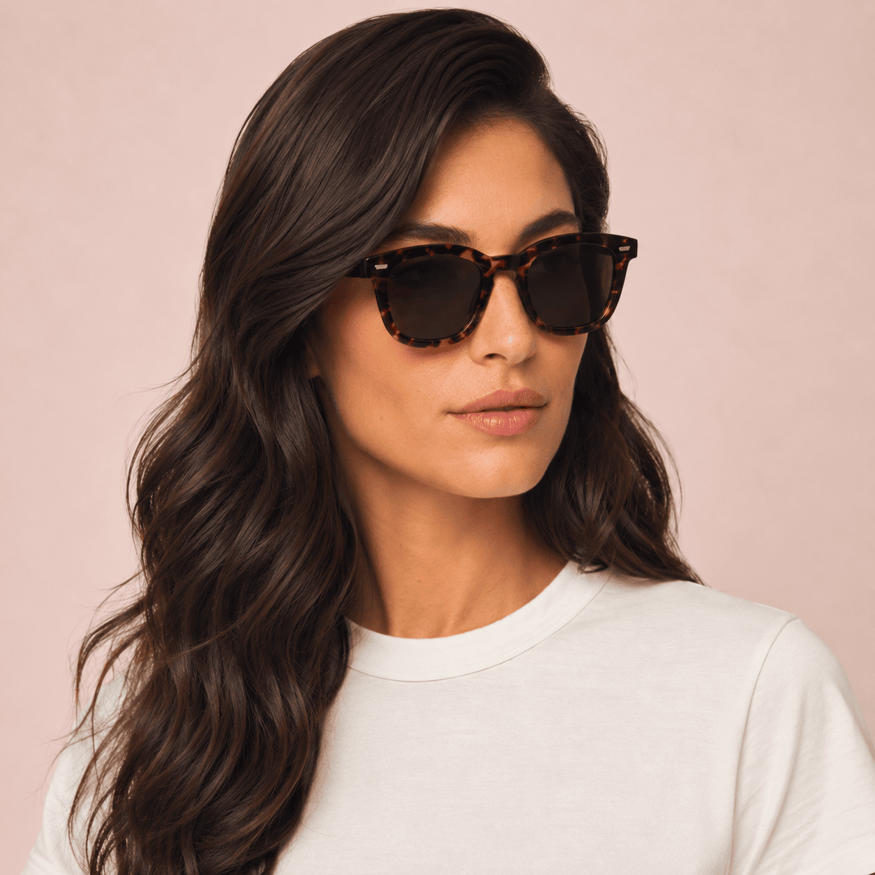 Brown Square Sunglasses for Women