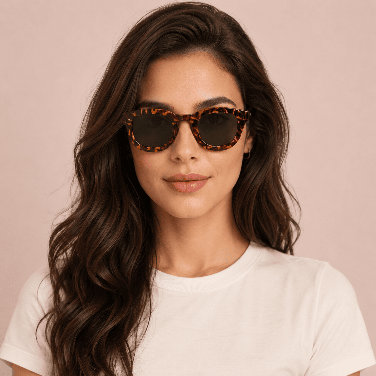 Brown Round Sunglasses for Women