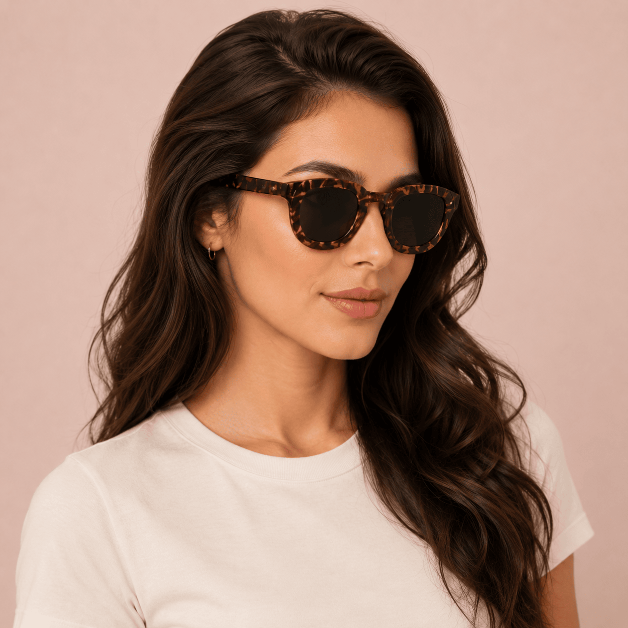 Brown Round Sunglasses for Women