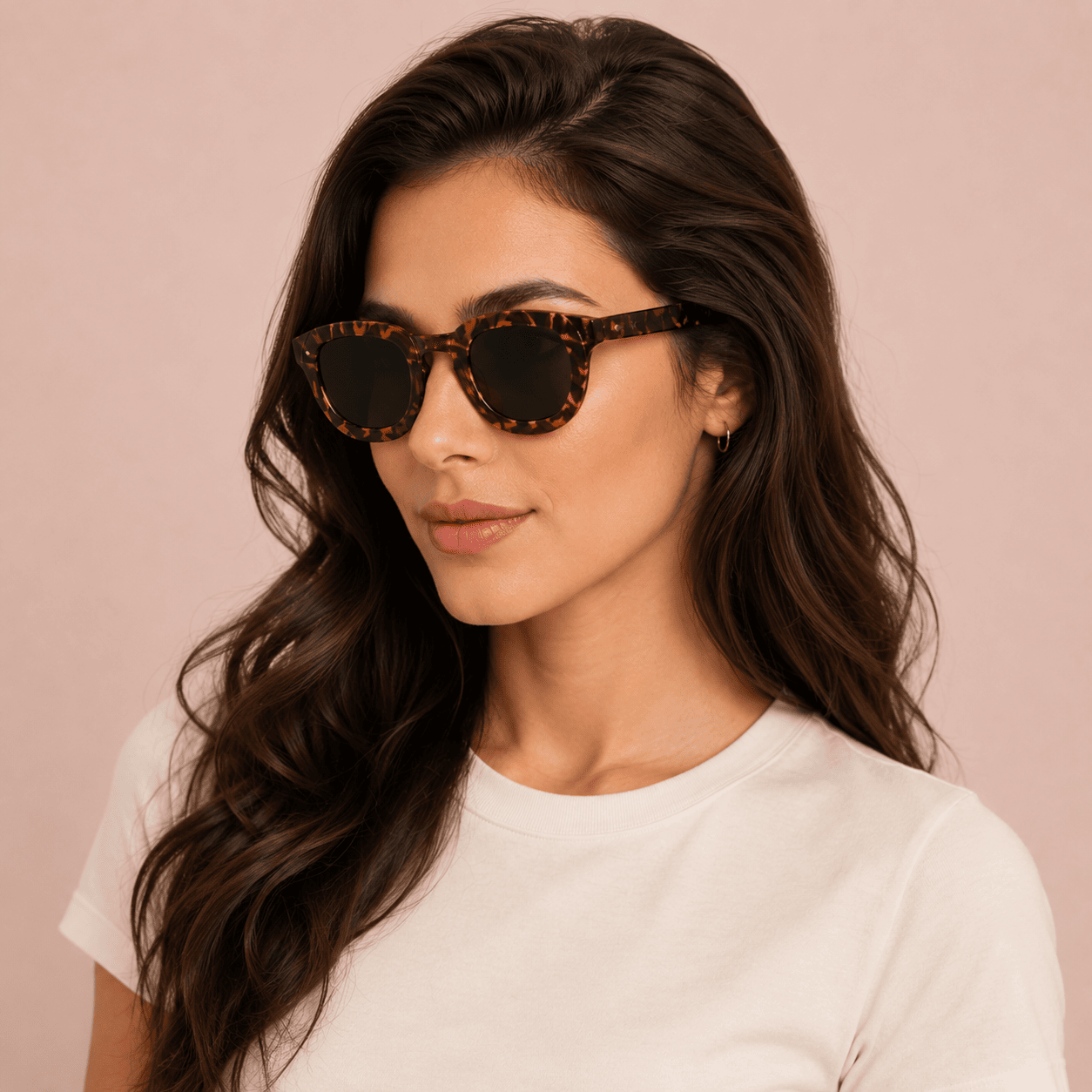 Brown Round Sunglasses for Women
