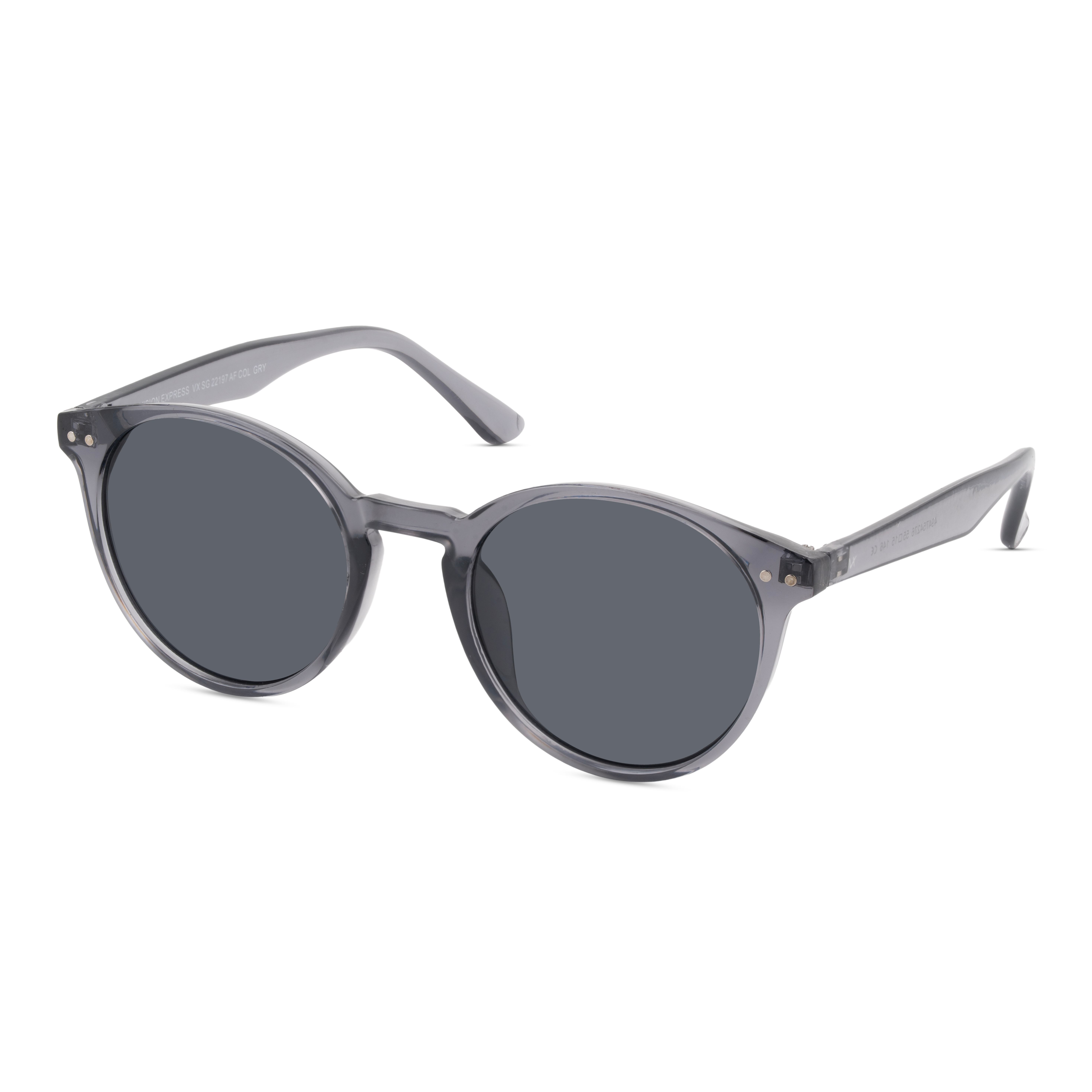 Grey Round Sunglasses for Men