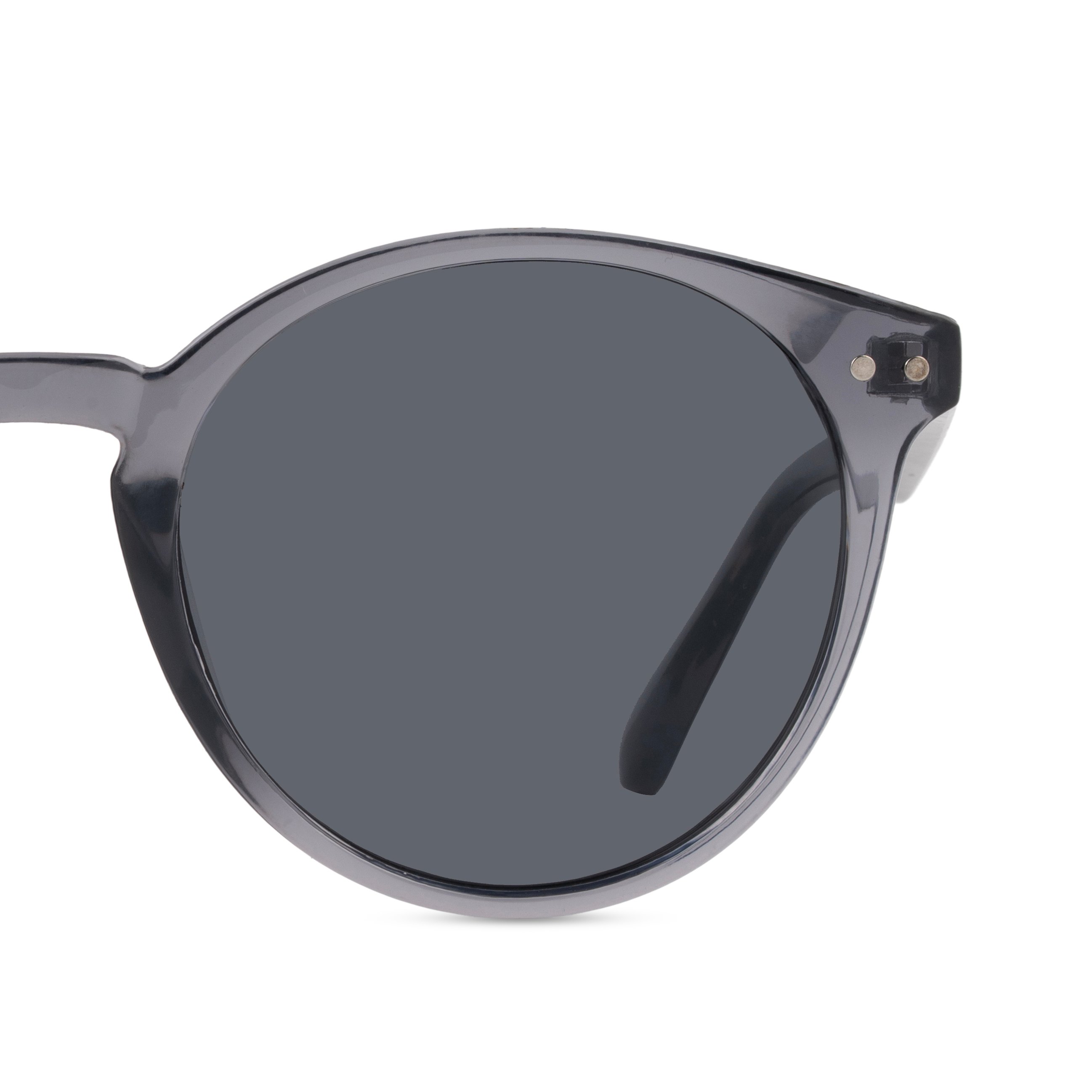 Grey Round Sunglasses for Men