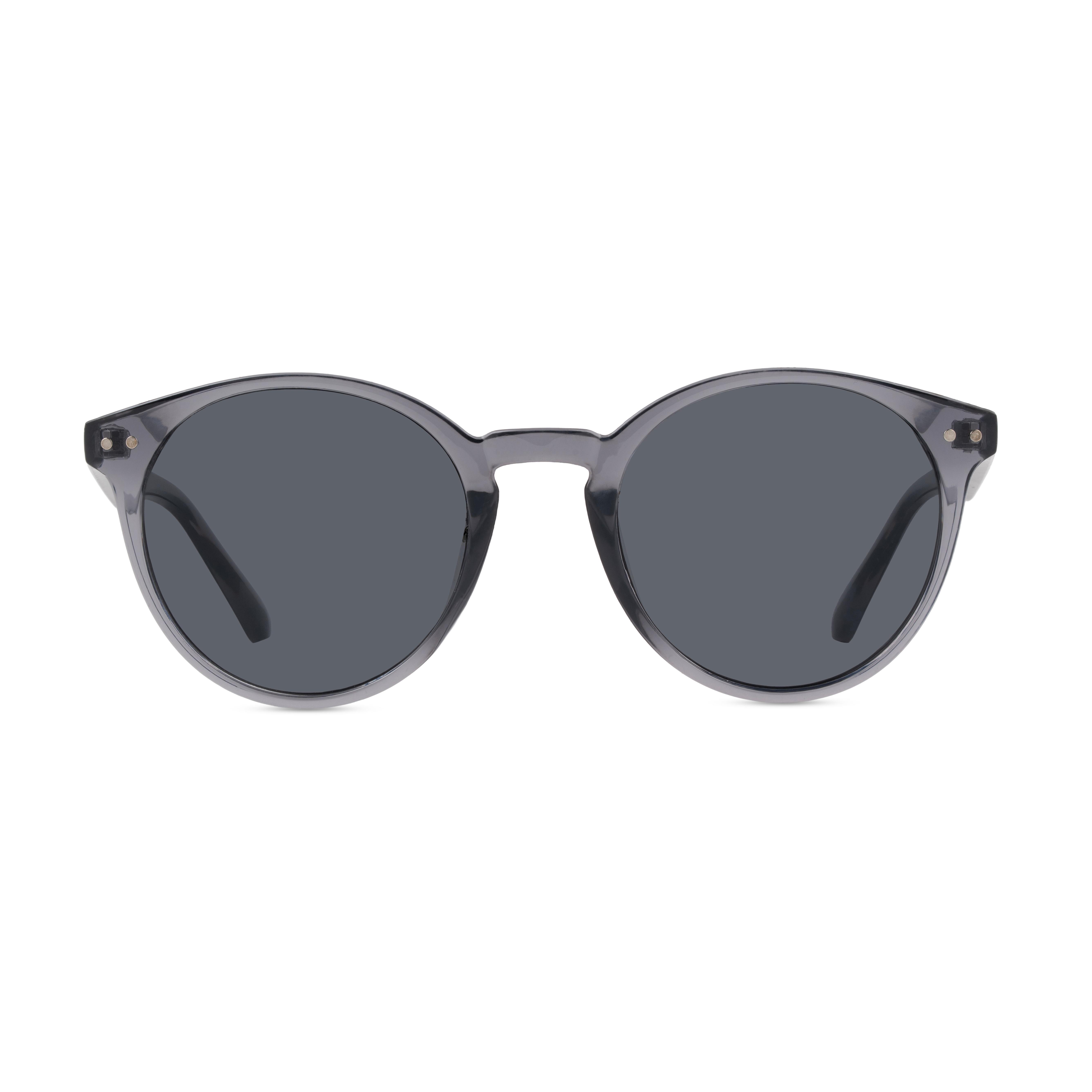 Grey Round Sunglasses for Men