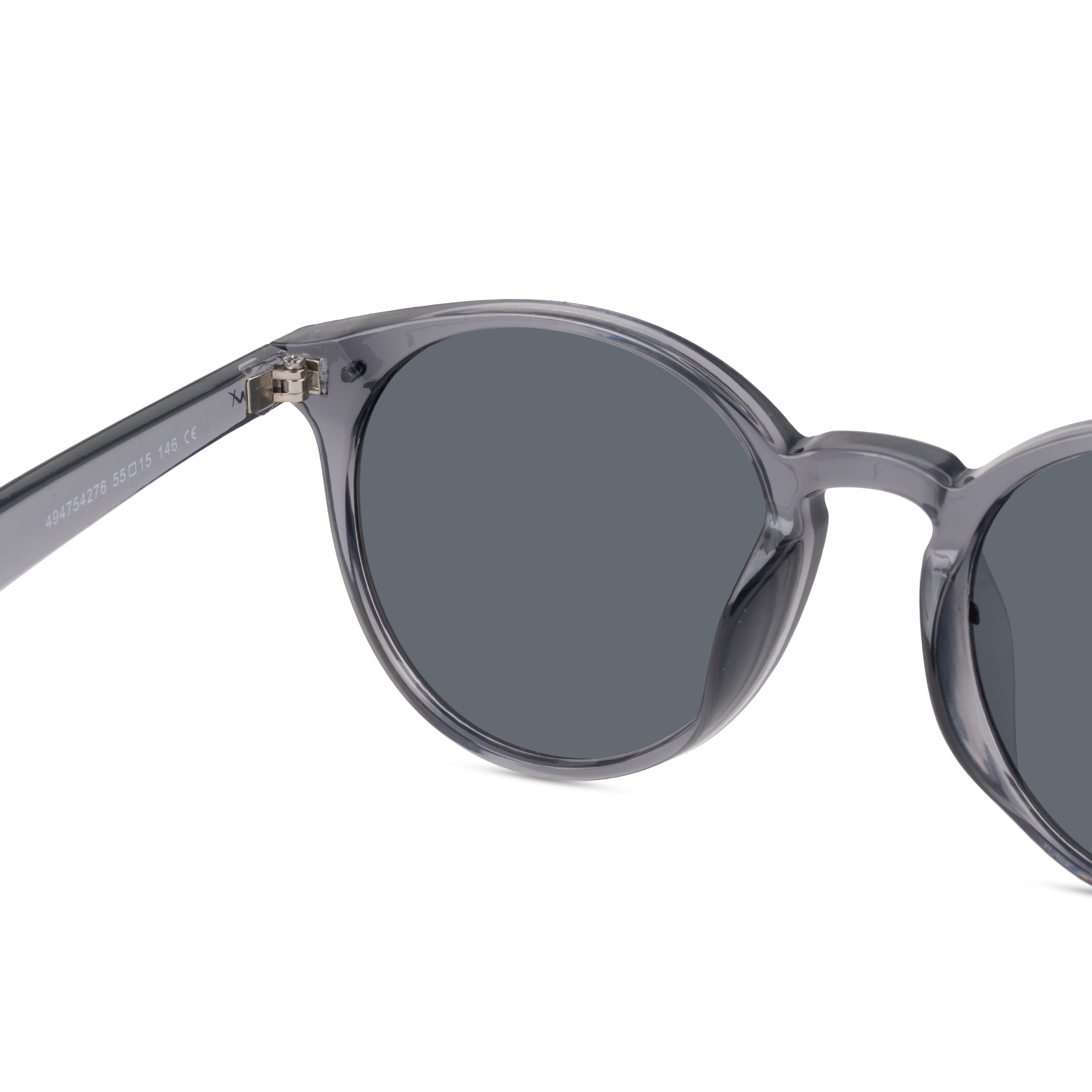 Grey Round Sunglasses for Men