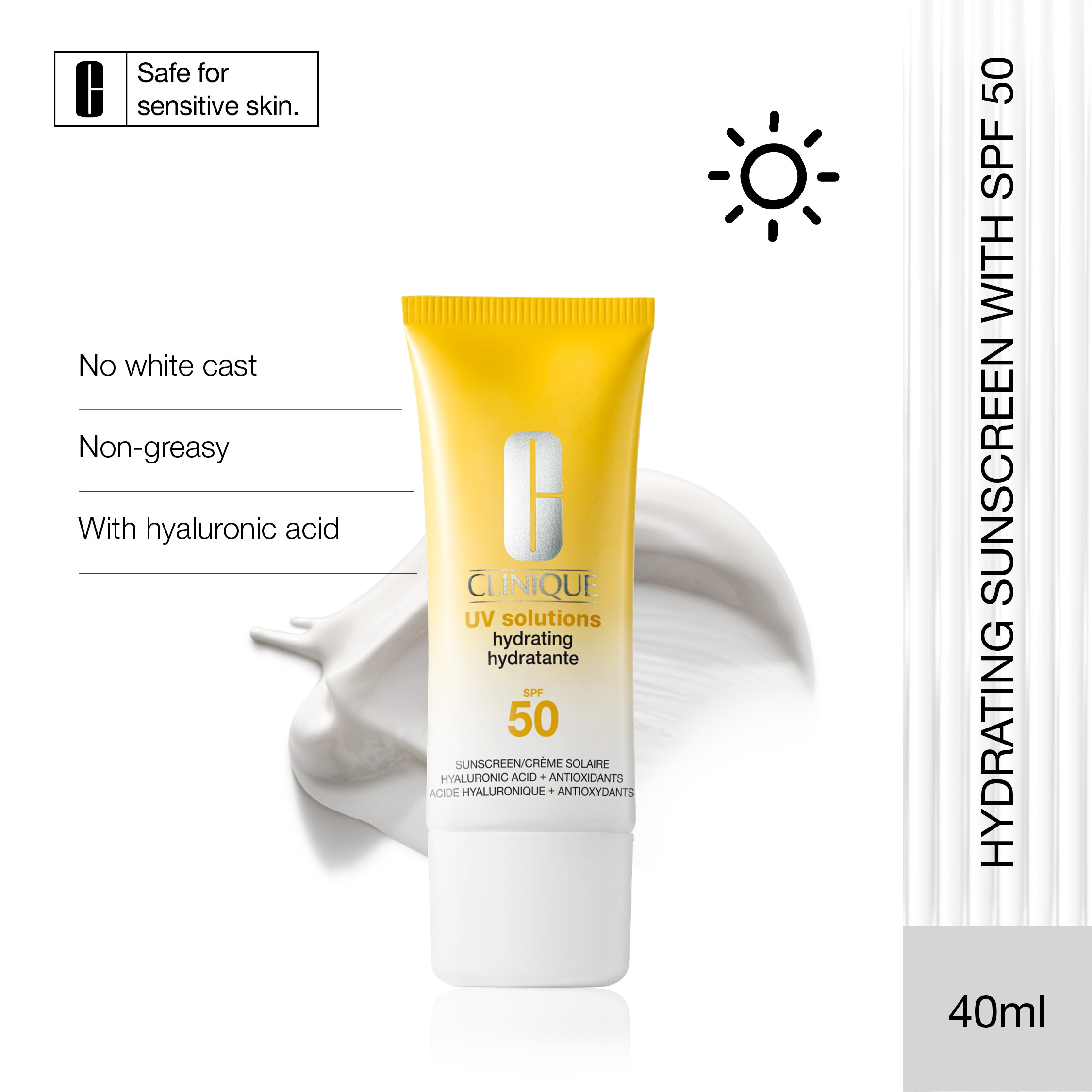 UV Solutions Hydrating Sunscreen SPF 50 • 40ml